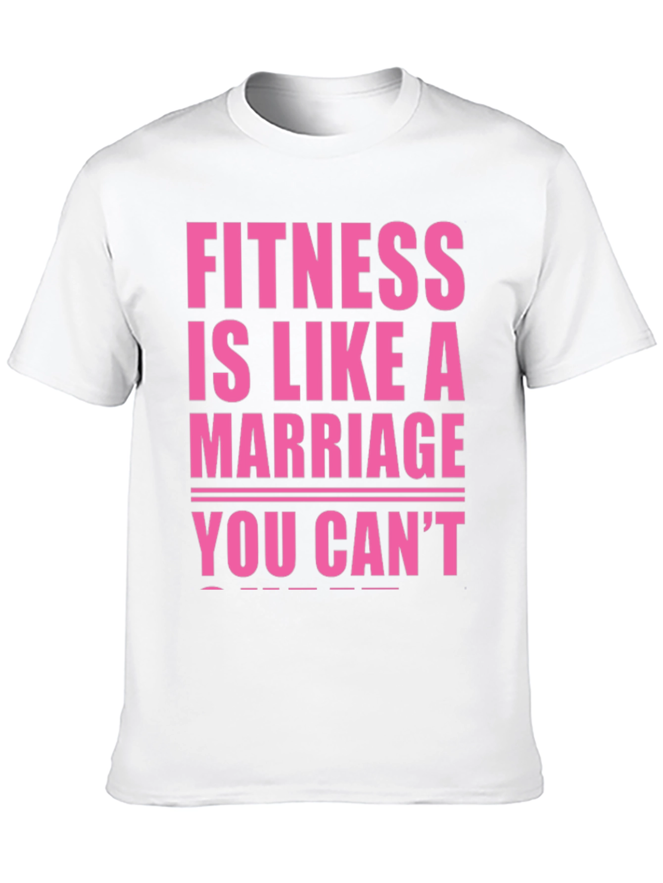 Black Fitness is Like a Marriage T-Shirt view 10