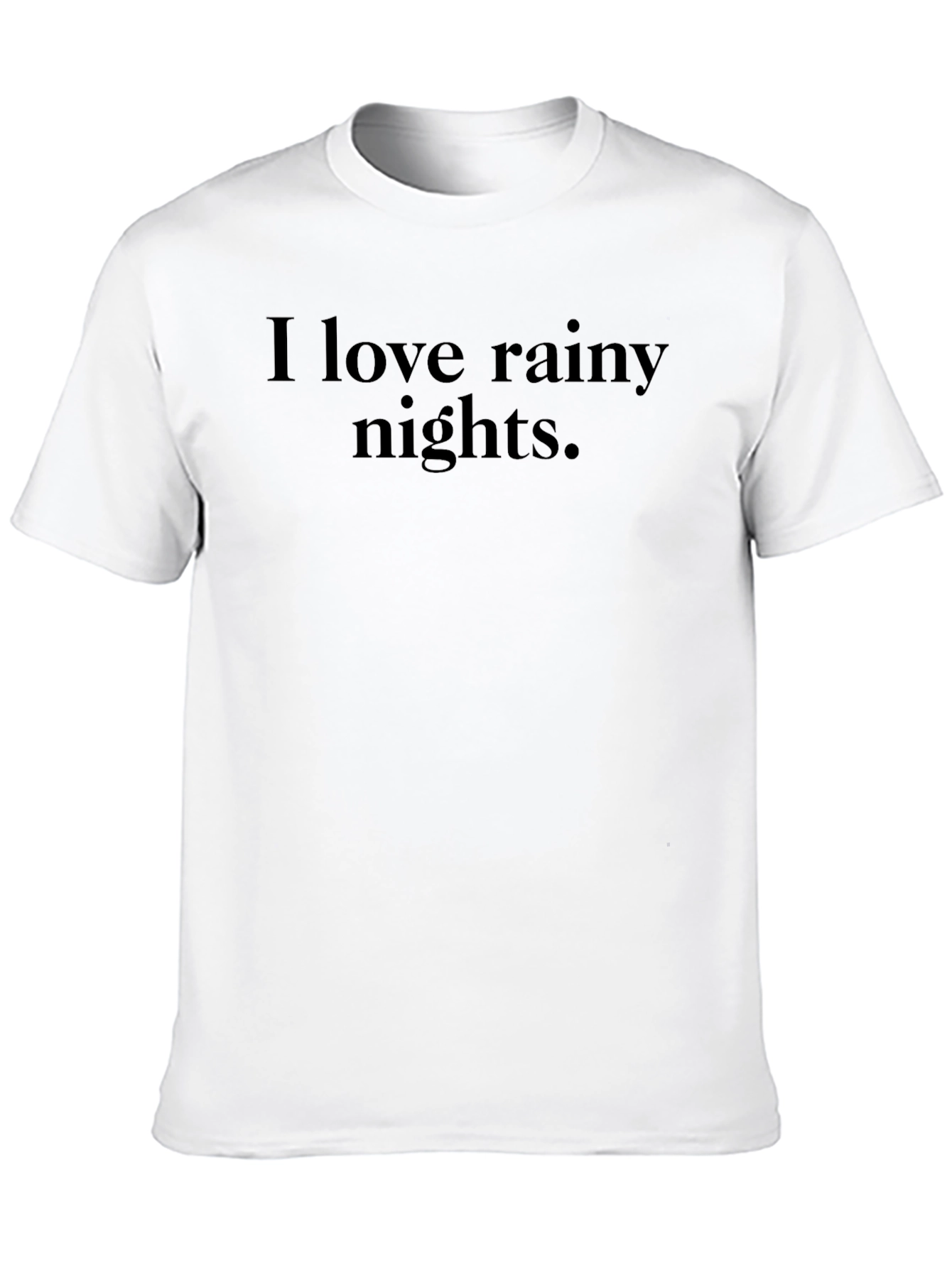 Black Rainy Nights Tee - Soft Cotton Comfort view 10
