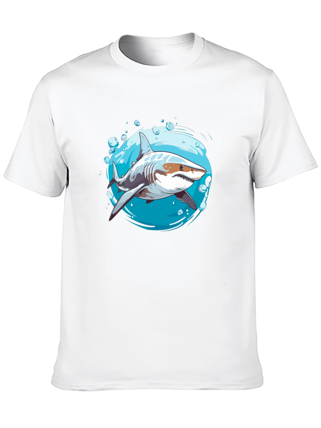 Black Shark Graphic T-Shirt - Ocean Life Design view 10