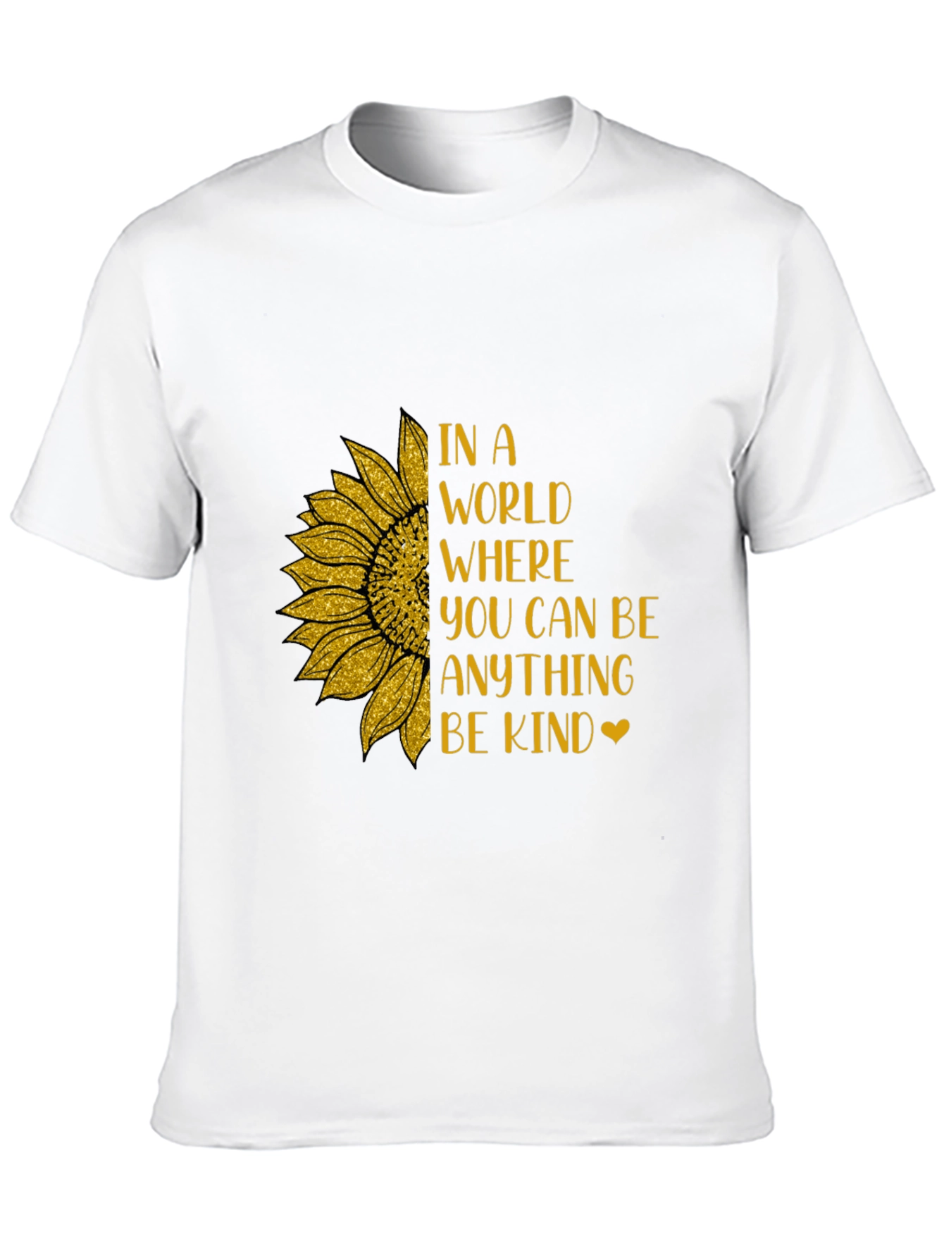 Black Kindness Sunflower Graphic Tee view 10