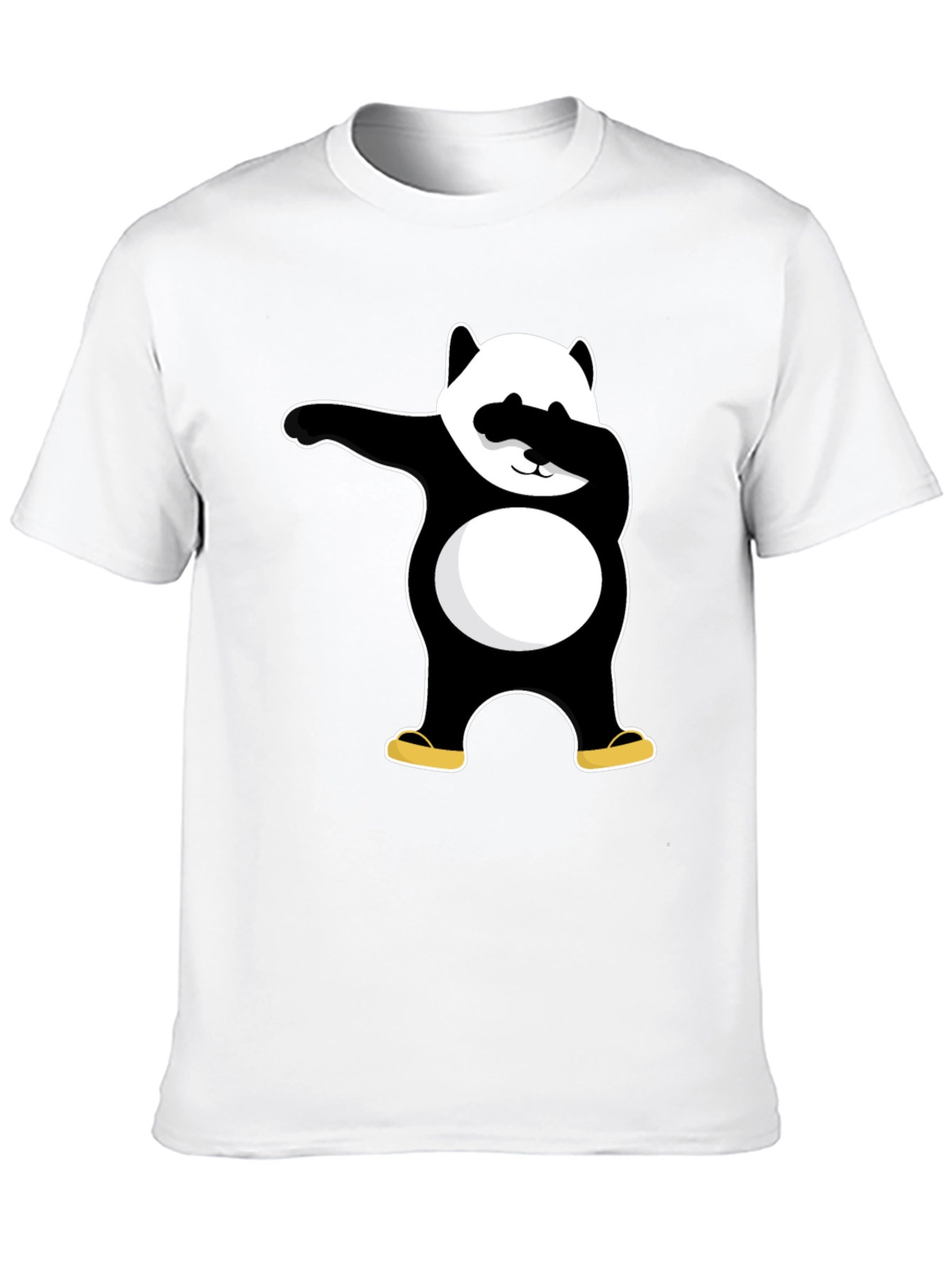 Black Dabbing Panda Black T-Shirt - Cool Graphic Tee view 10