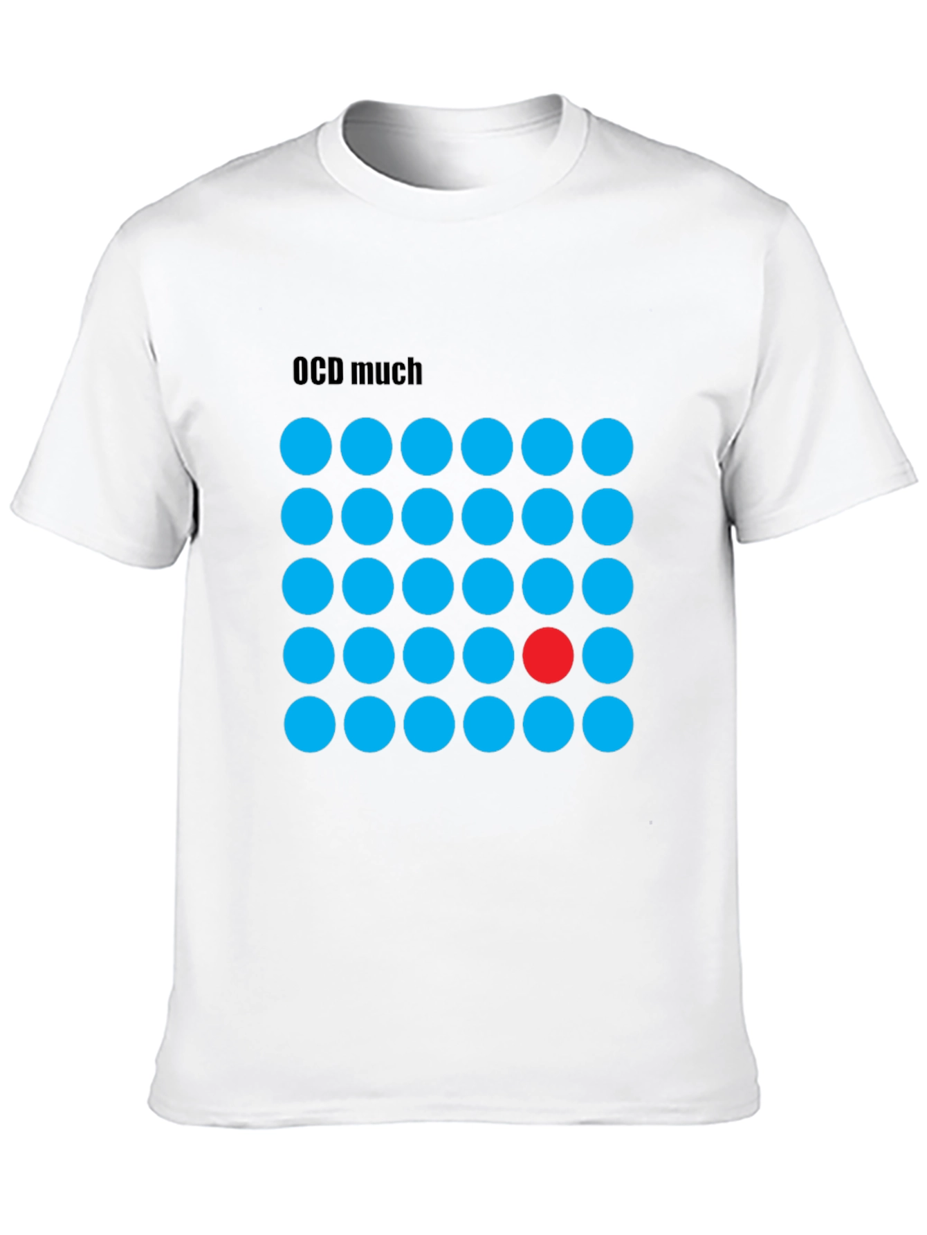 Black OCD Much T-Shirt - Funny Graphic Tee view 10