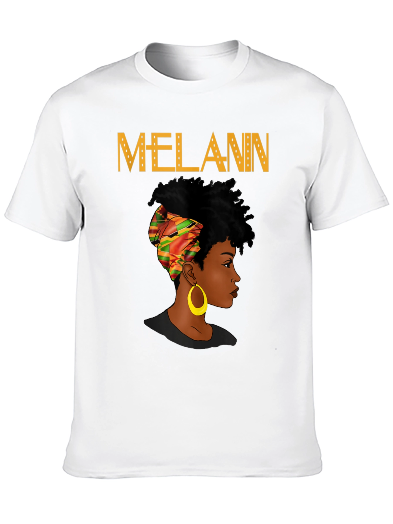 Black Melanin Queen Black Graphic Tee view 10