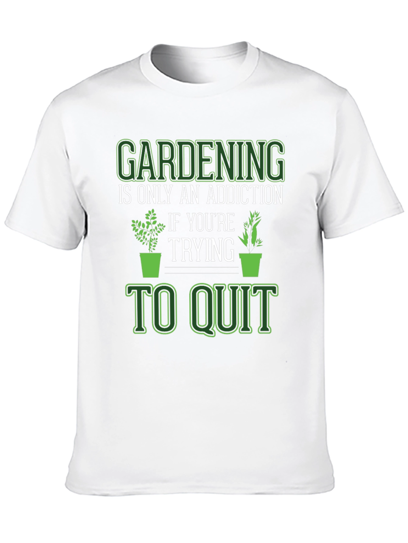 Black Gardening Addiction T-Shirt view 10