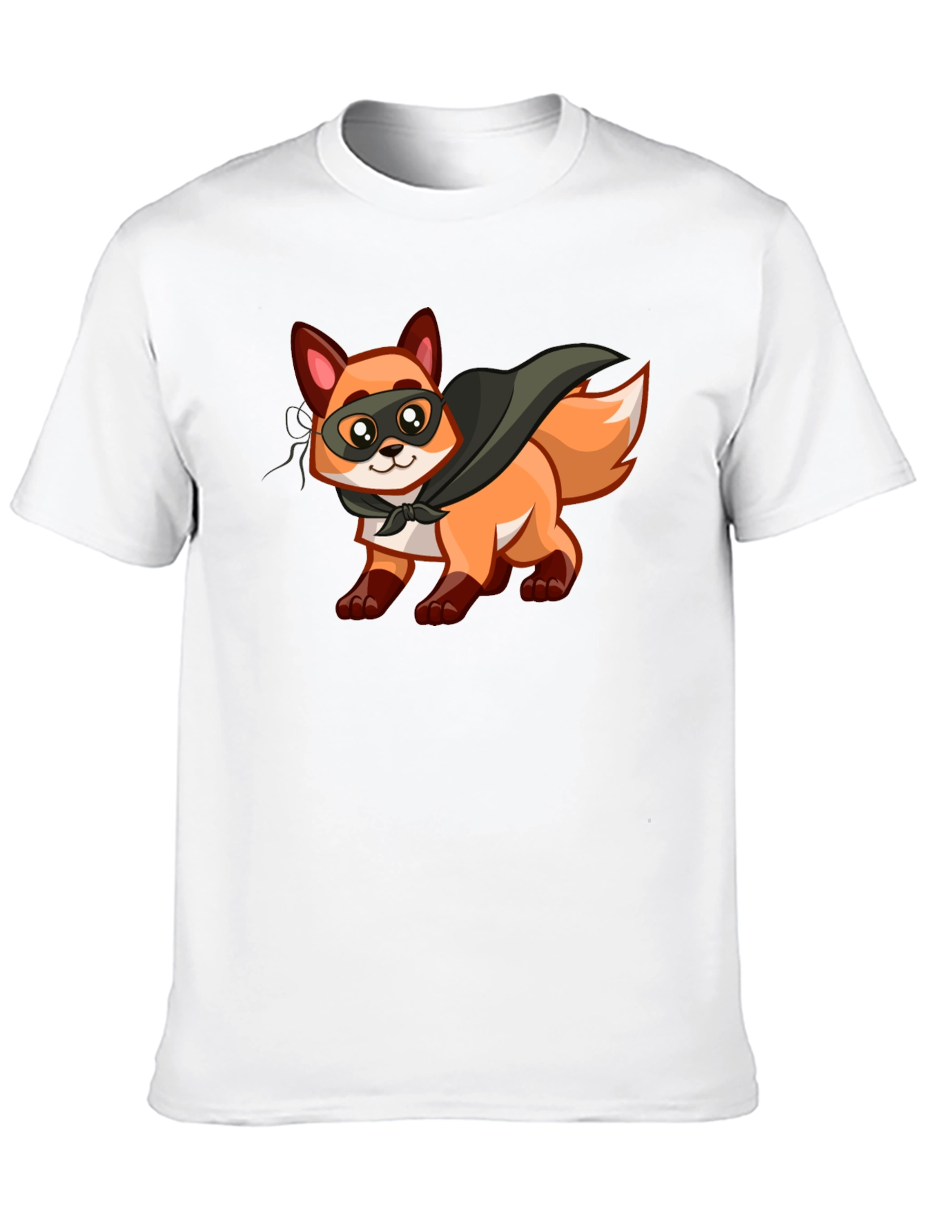 Black Hero Fox Graphic T-Shirt - Soft Cotton Tee view 10