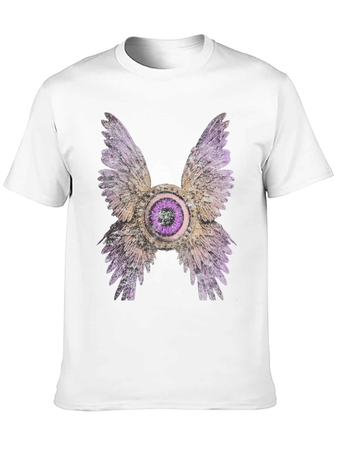 Black Winged Eye Graphic Tee - Bold Statement Shirt view 10