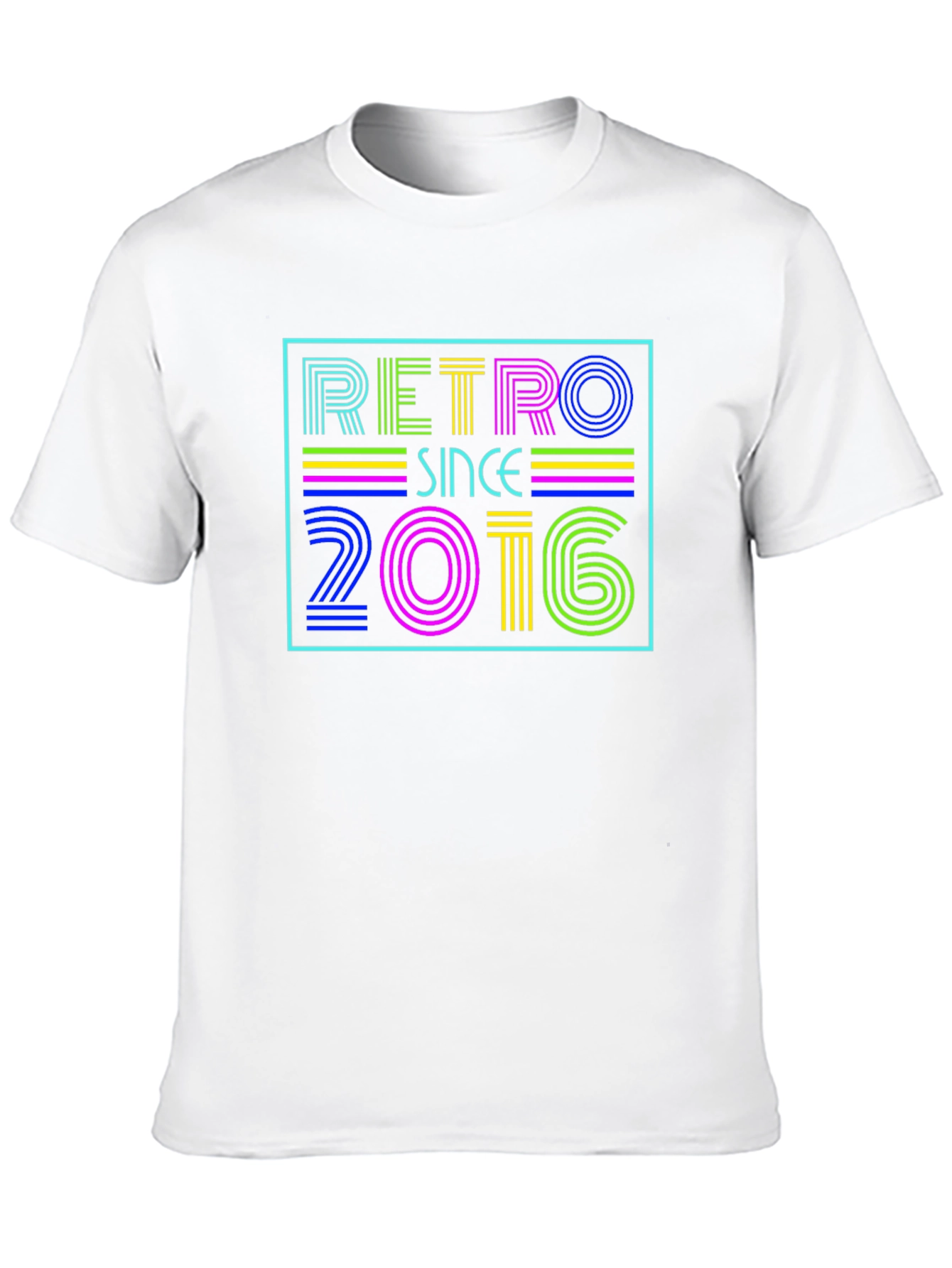 Black Retro Since 2016 Graphic T-Shirt view 10