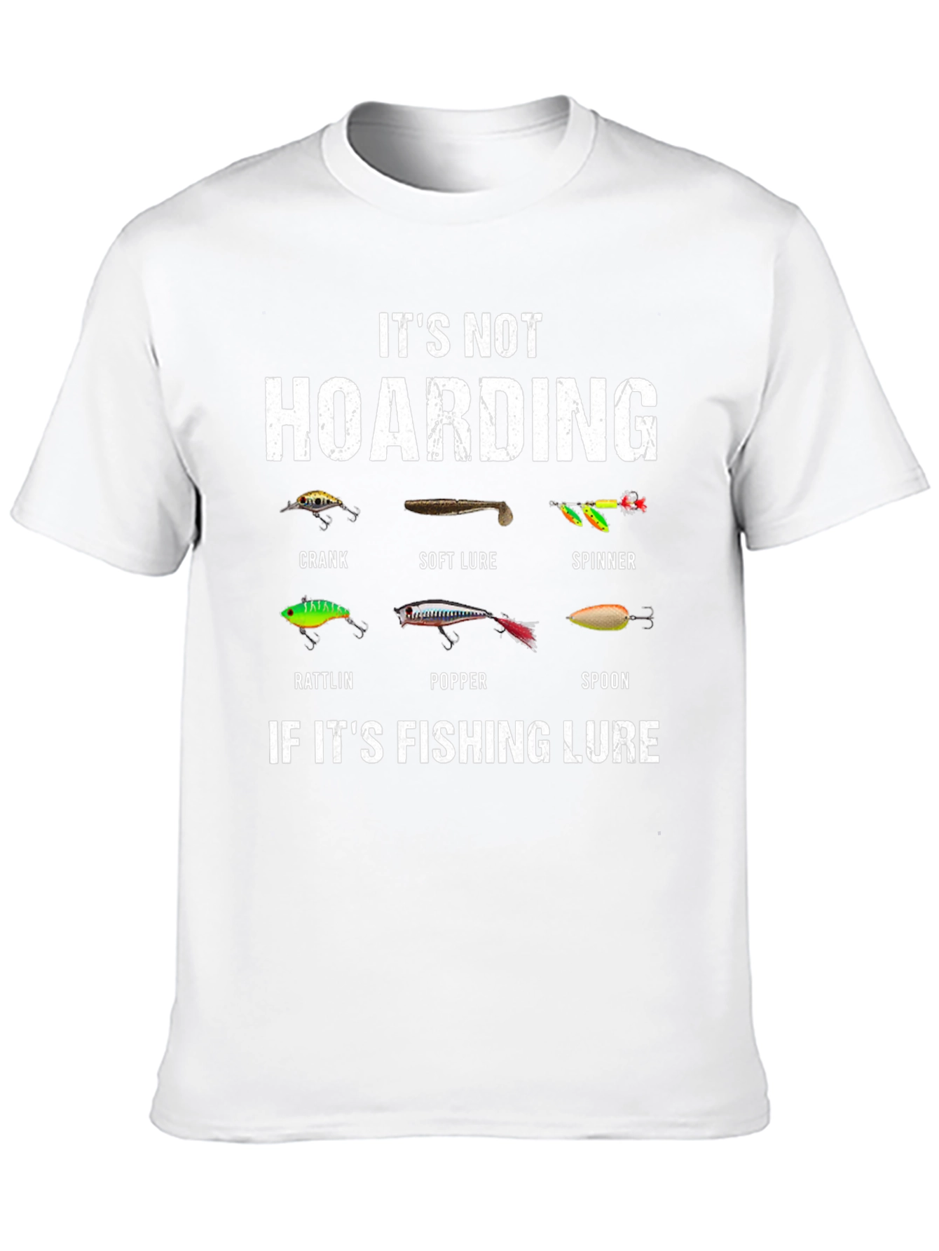 Black Fishing Lure T-Shirt - It's Not Hoarding view 10
