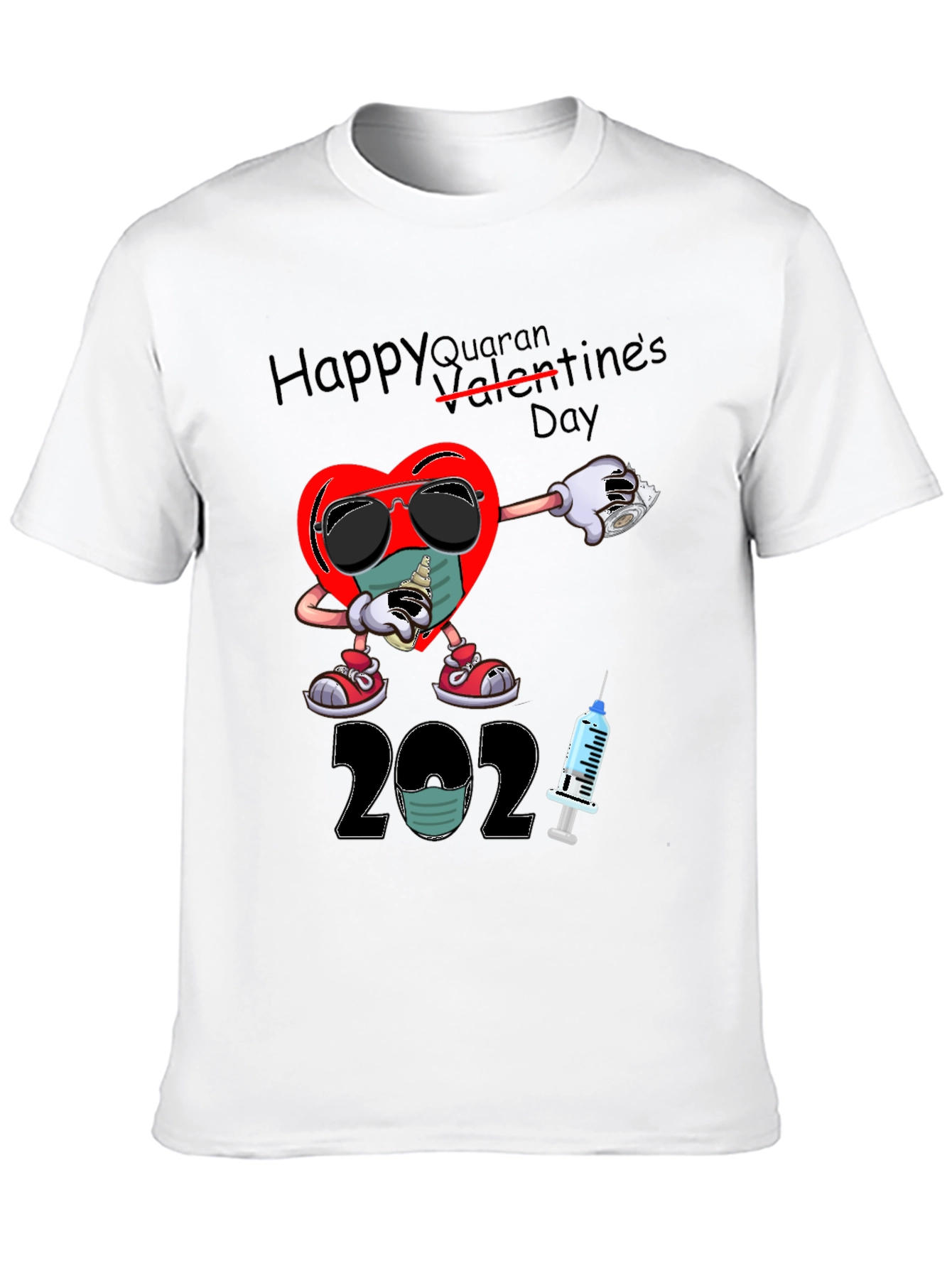Black Happy Quarantines Day 2021 T-Shirt view 10