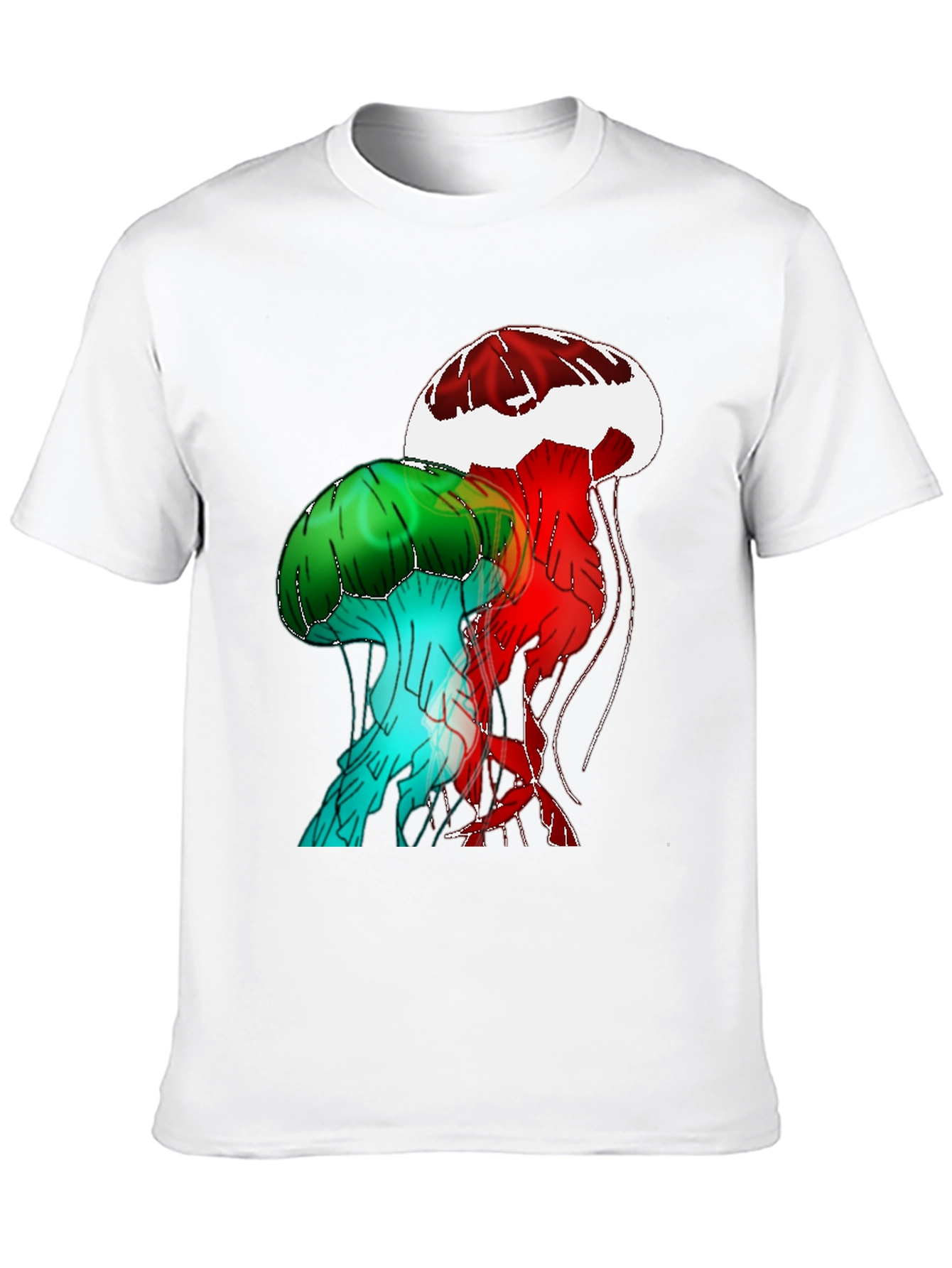 Black Jellyfish Graphic Black T-Shirt view 10