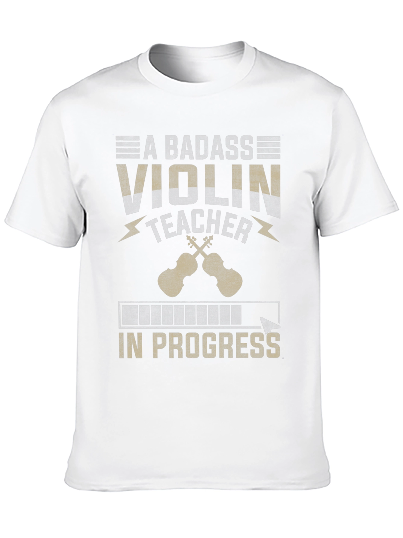 Black Badass Violin Teacher In Progress T-Shirt view 10