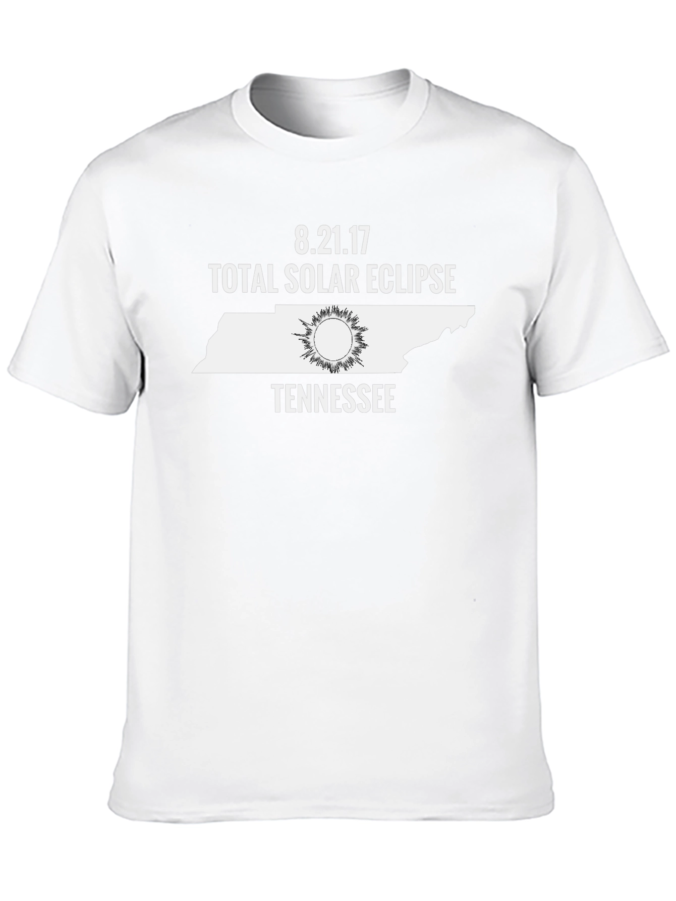 Black Total Solar Eclipse Tennessee August 2017 T-Shirt view 10