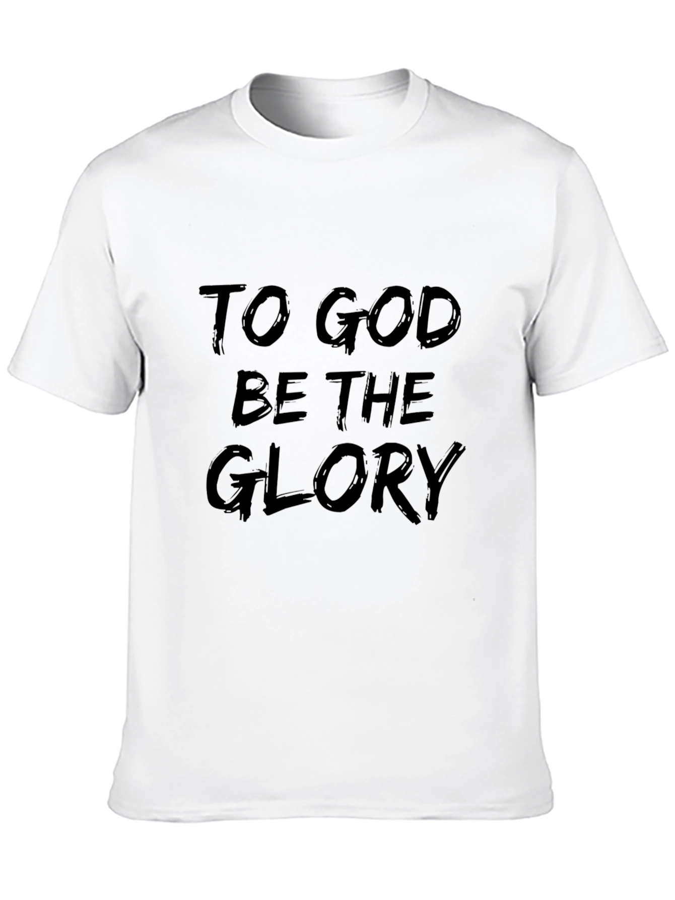 Black To God Be The Glory Graphic Tee - Stylish Christian Apparel view 10