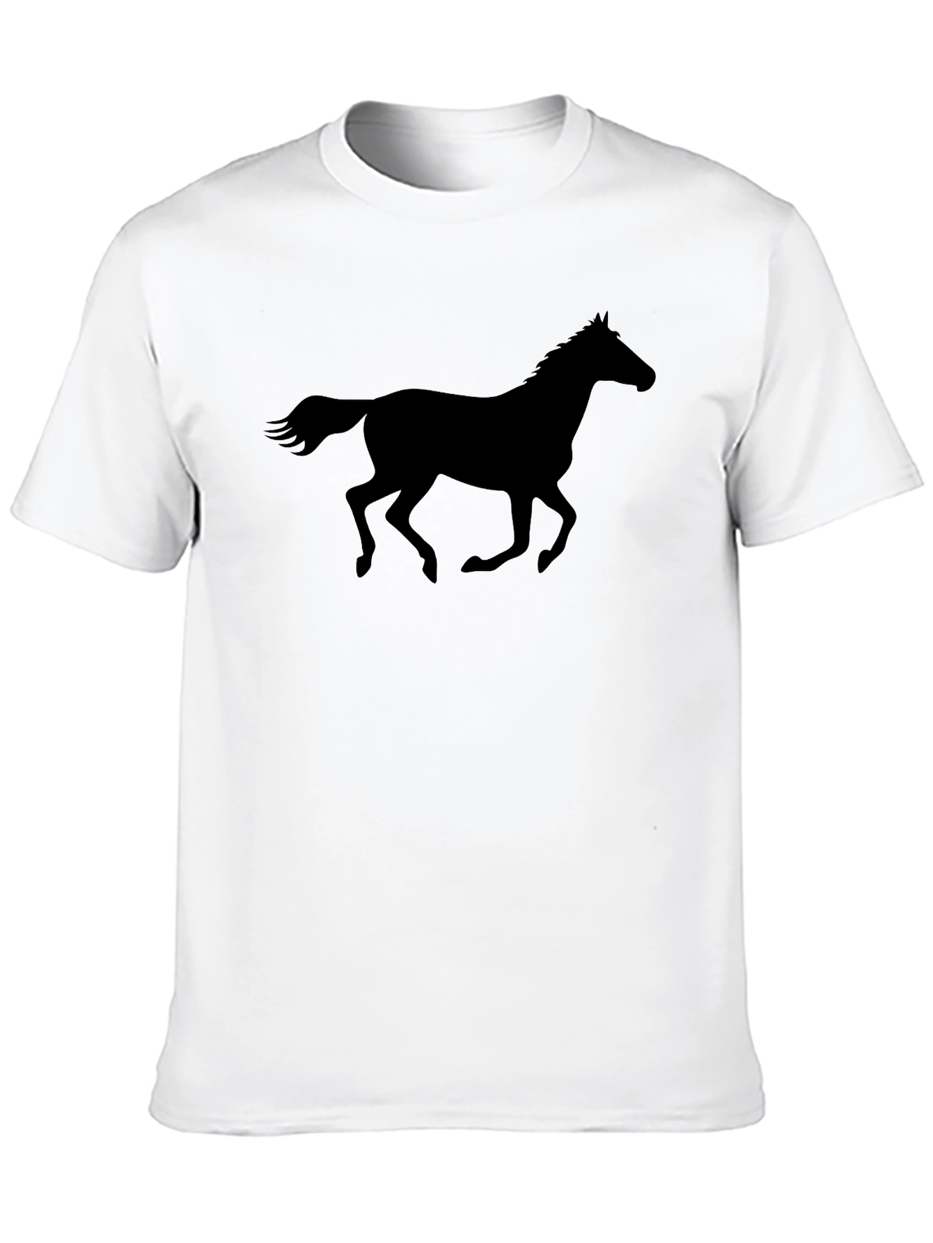 Black Black Horse Silhouette T-Shirt view 10