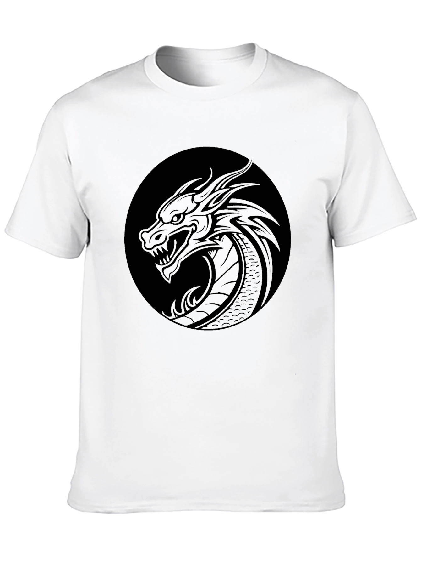 Black Dragon Circle Tee - Mens Graphic T-Shirt view 10