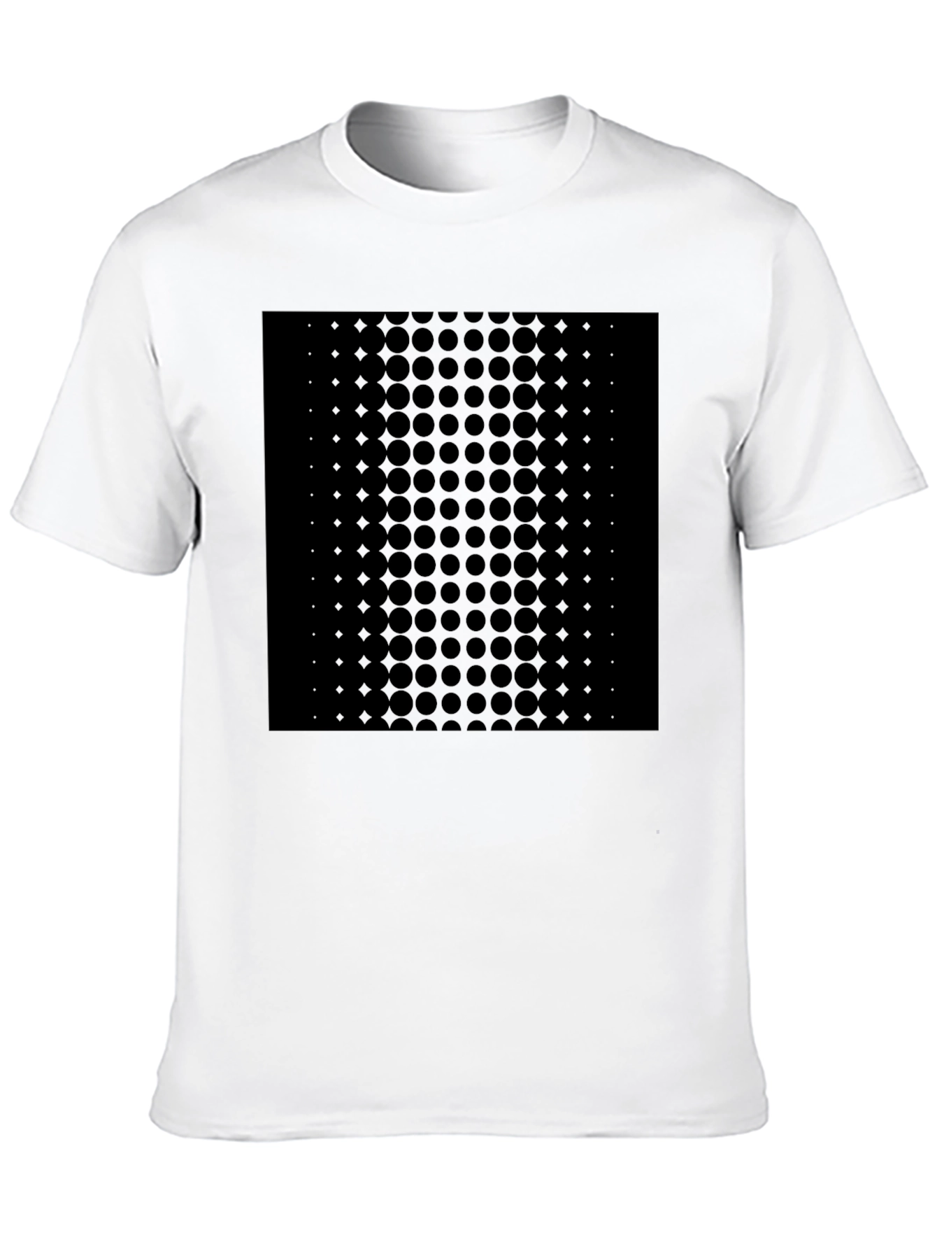 Black Modern Graphic Print Black T-Shirt view 10