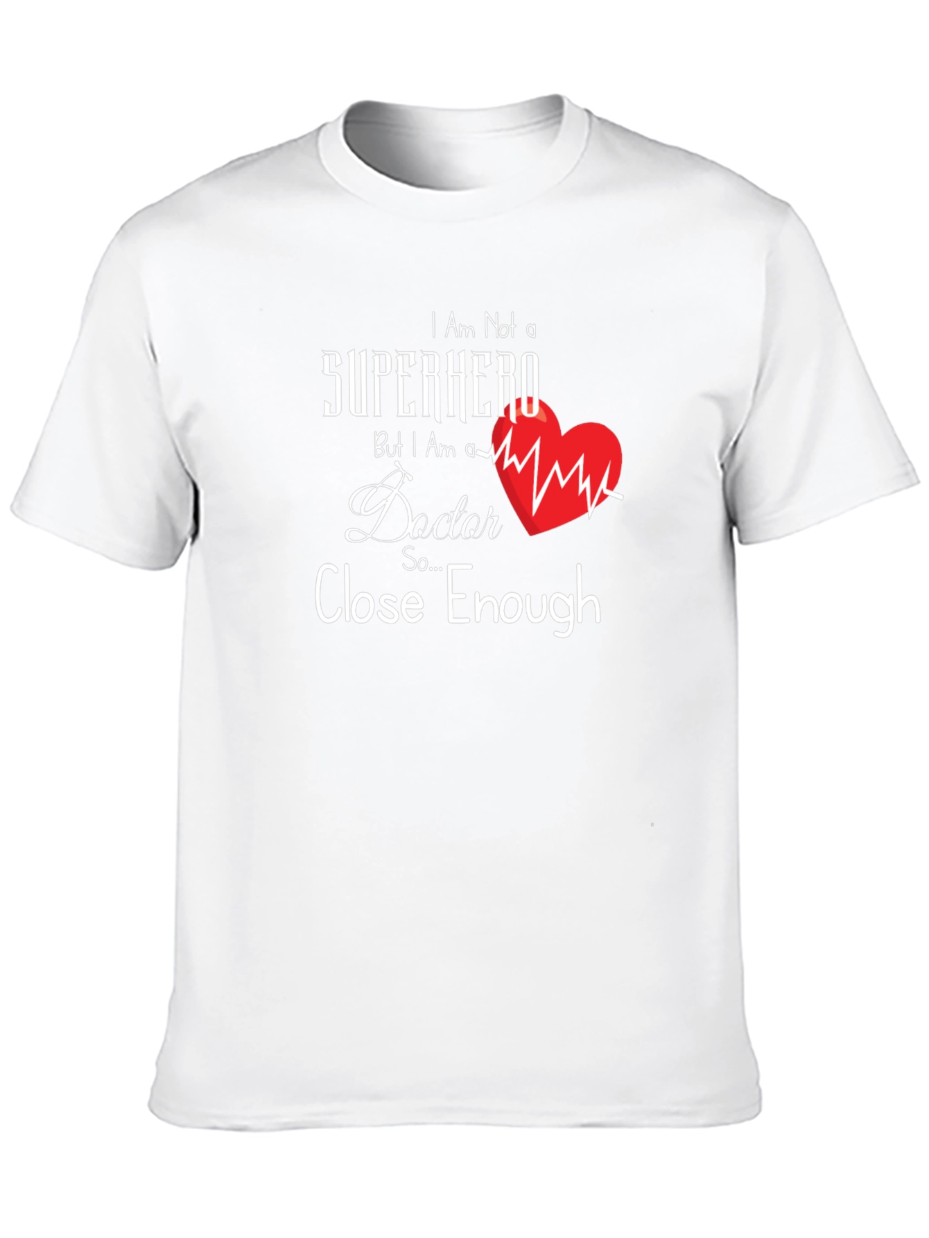 Black Doctor Hero T-Shirt - Close Enough! view 10