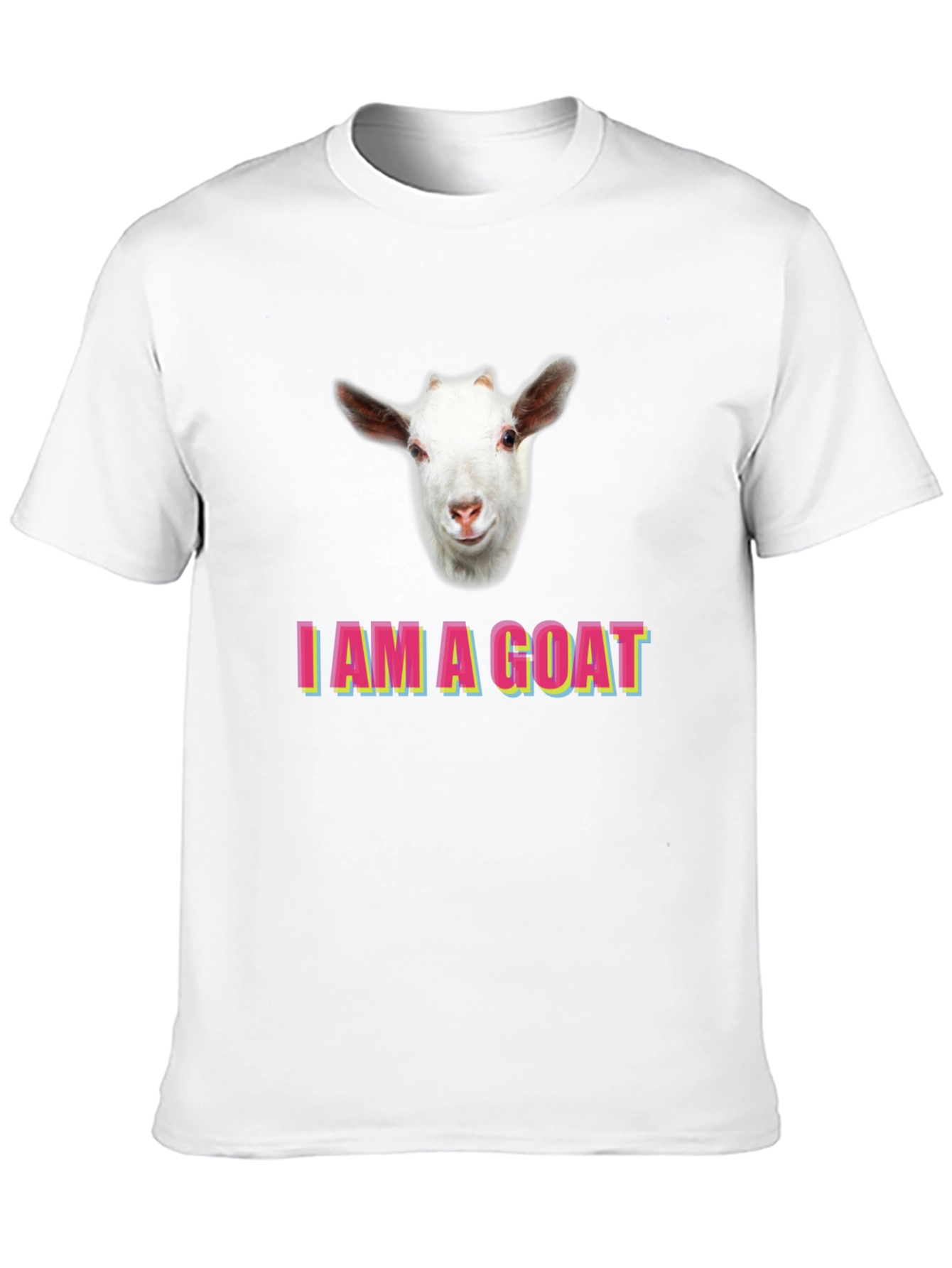 Black I am a Goat T-Shirt, Funny Animal Tee view 10