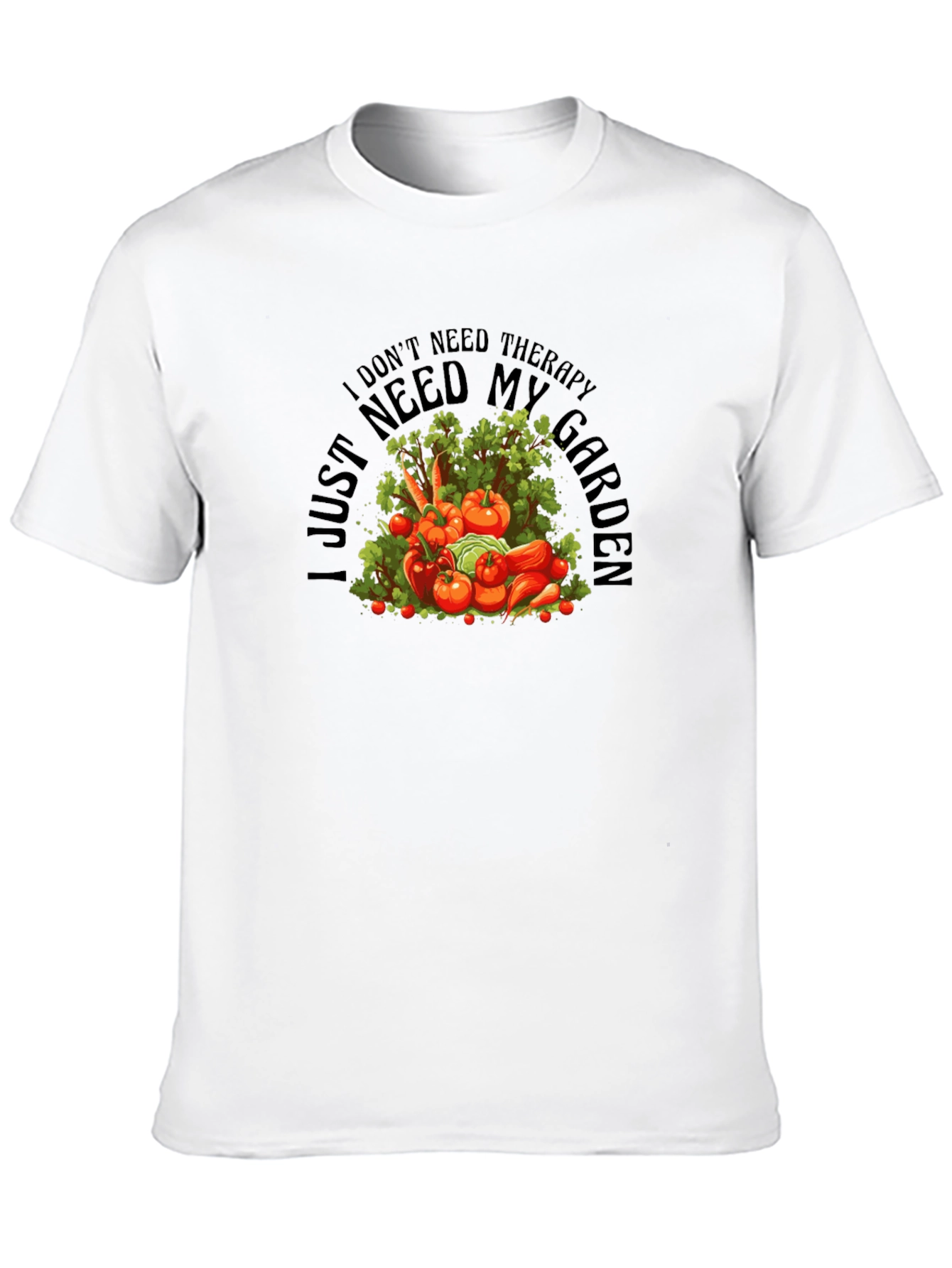 Black Therapy Garden Black T-Shirt - Gardener's Gift view 10