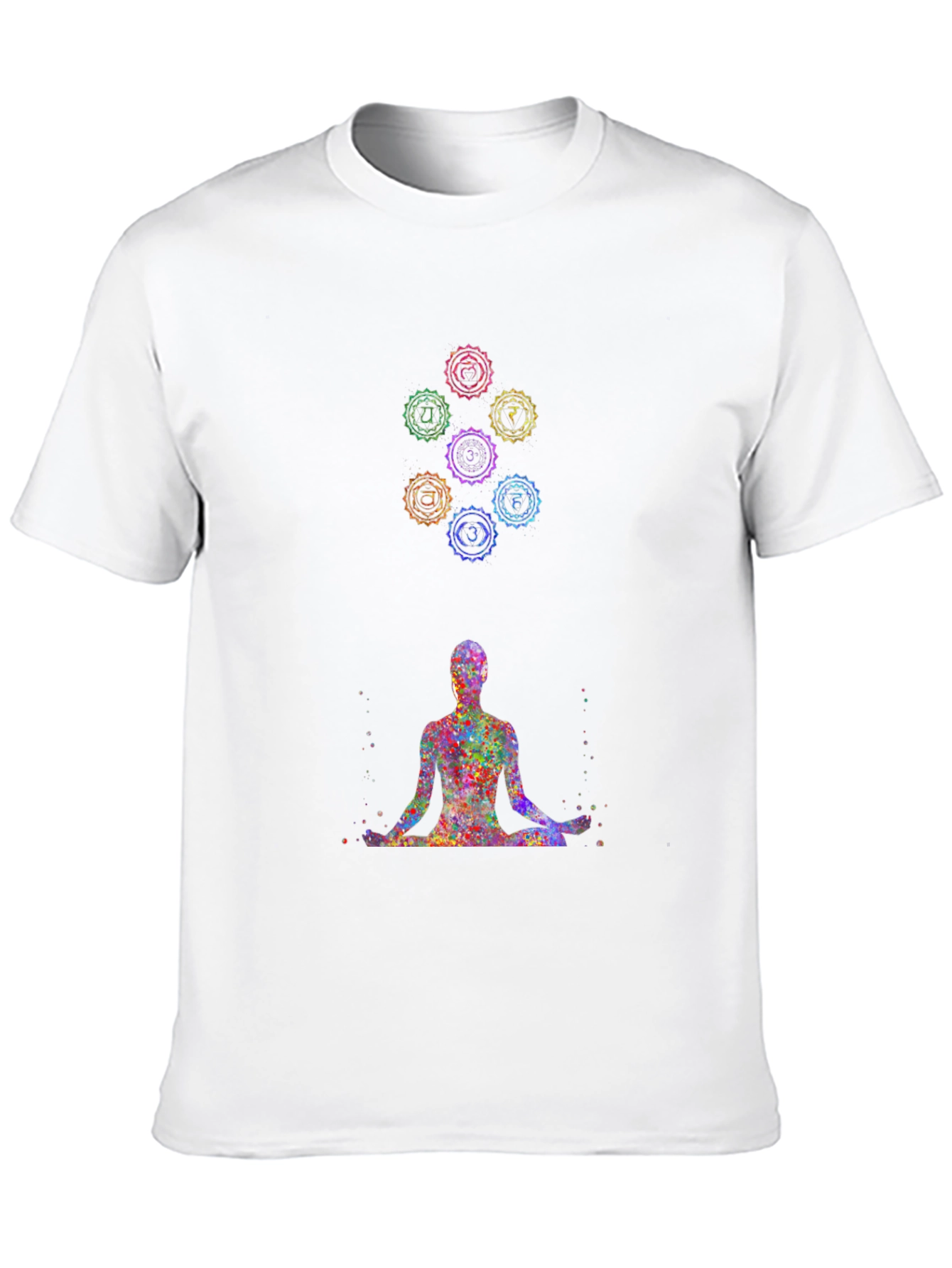 Black Chakra Meditation T-Shirt - Spiritual Design Tee view 10