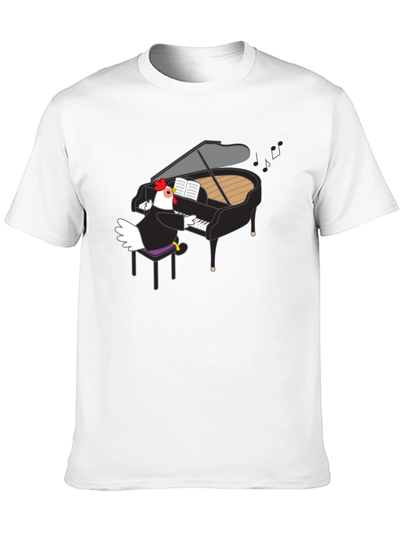 Black Chicken Pianist Graphic Tee view 10