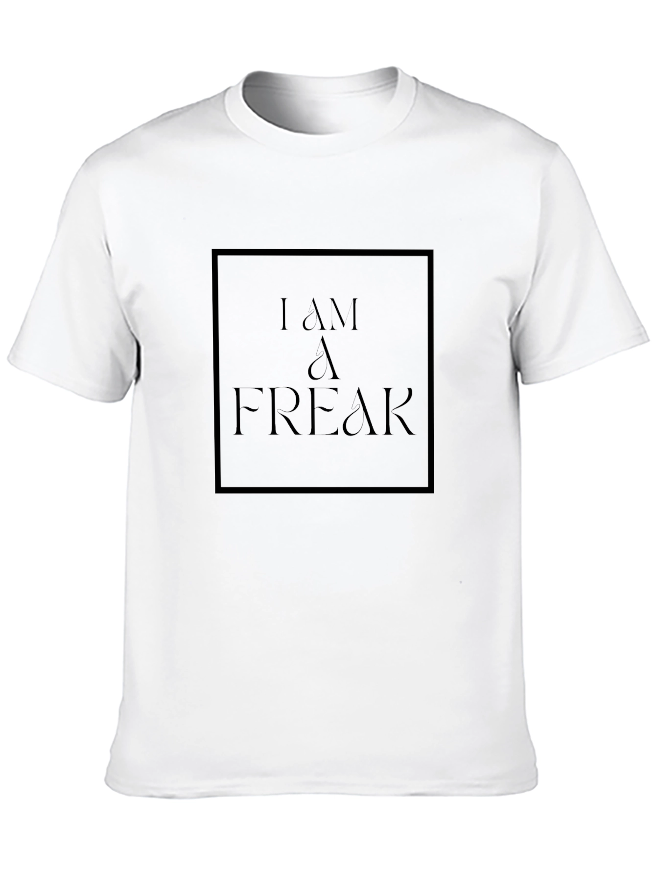 Black I AM A FREAK Graphic Tee - Black view 10