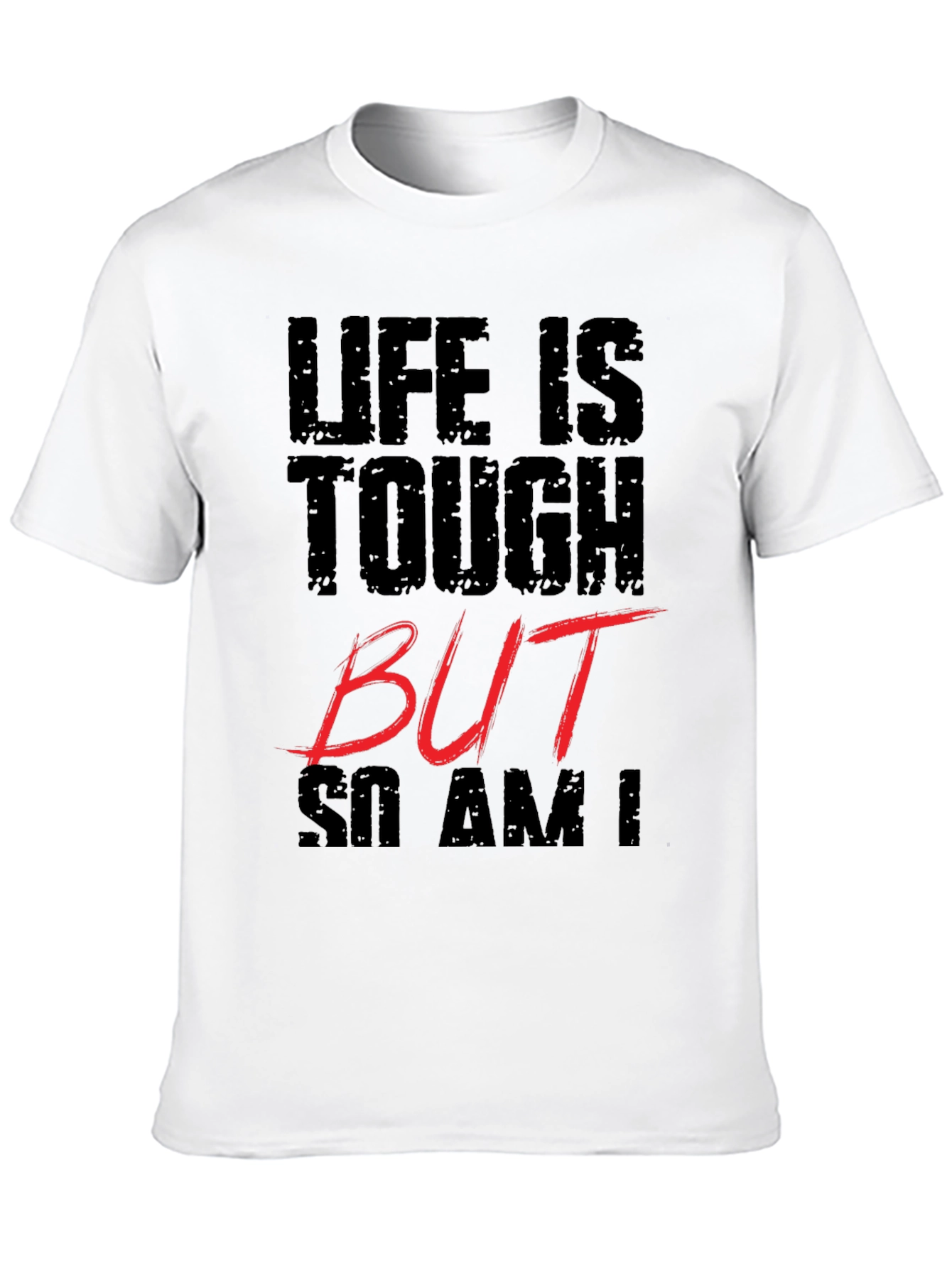 Black Life Is Tough Graphic T-Shirt view 10