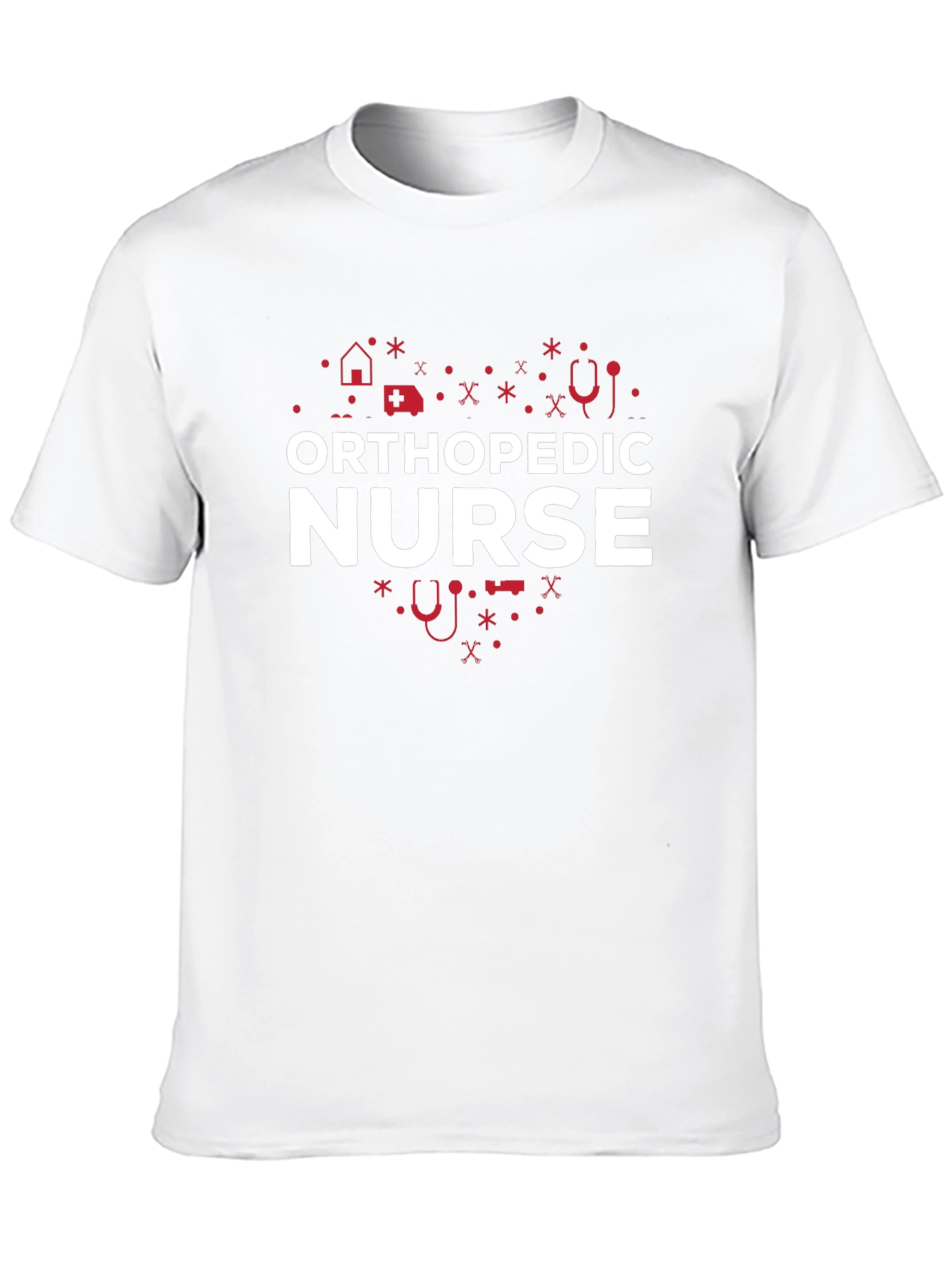 Orthopedic Nurse Heart Graphic T-Shirt - 10