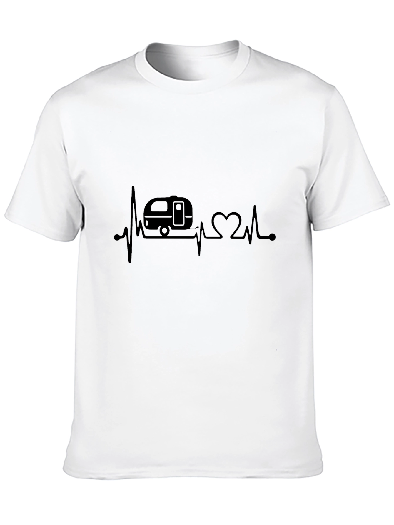 Camper Heartbeat T-Shirt - Camping Lover Tee - 10