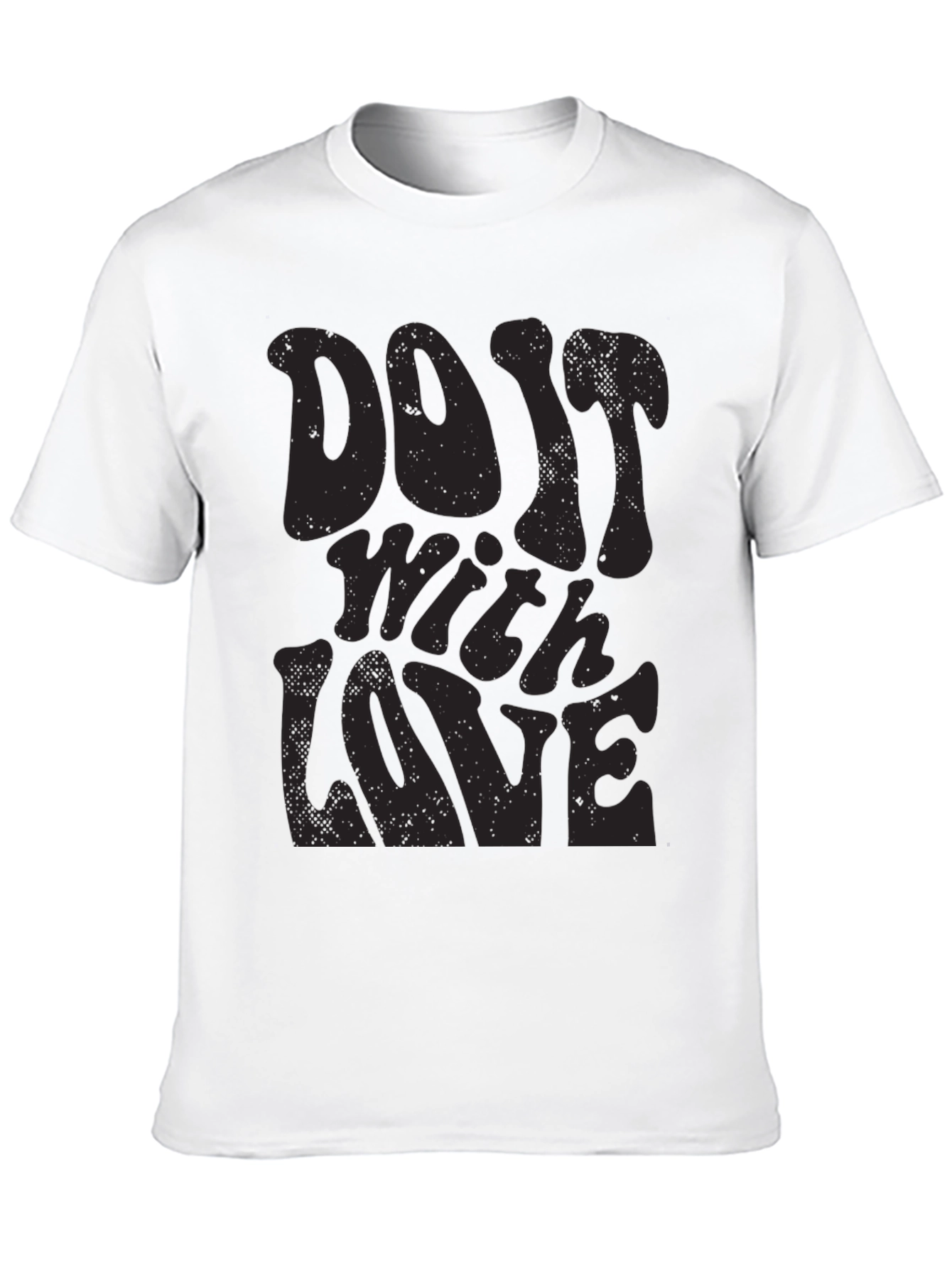 Do It With Love Black Graphic Tee - 10