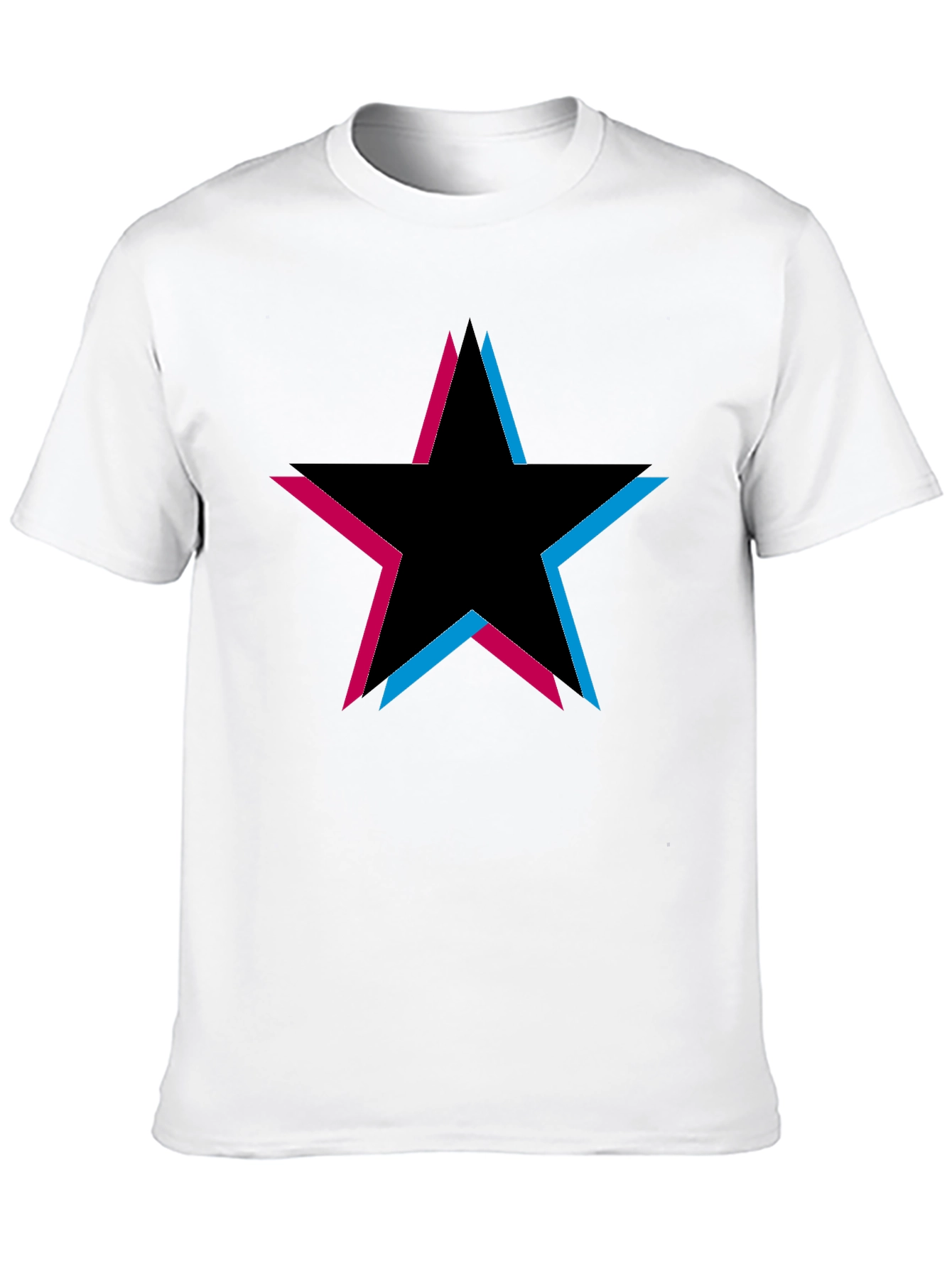 Black Star Graphic T-Shirt - Black Cotton Tee view 10