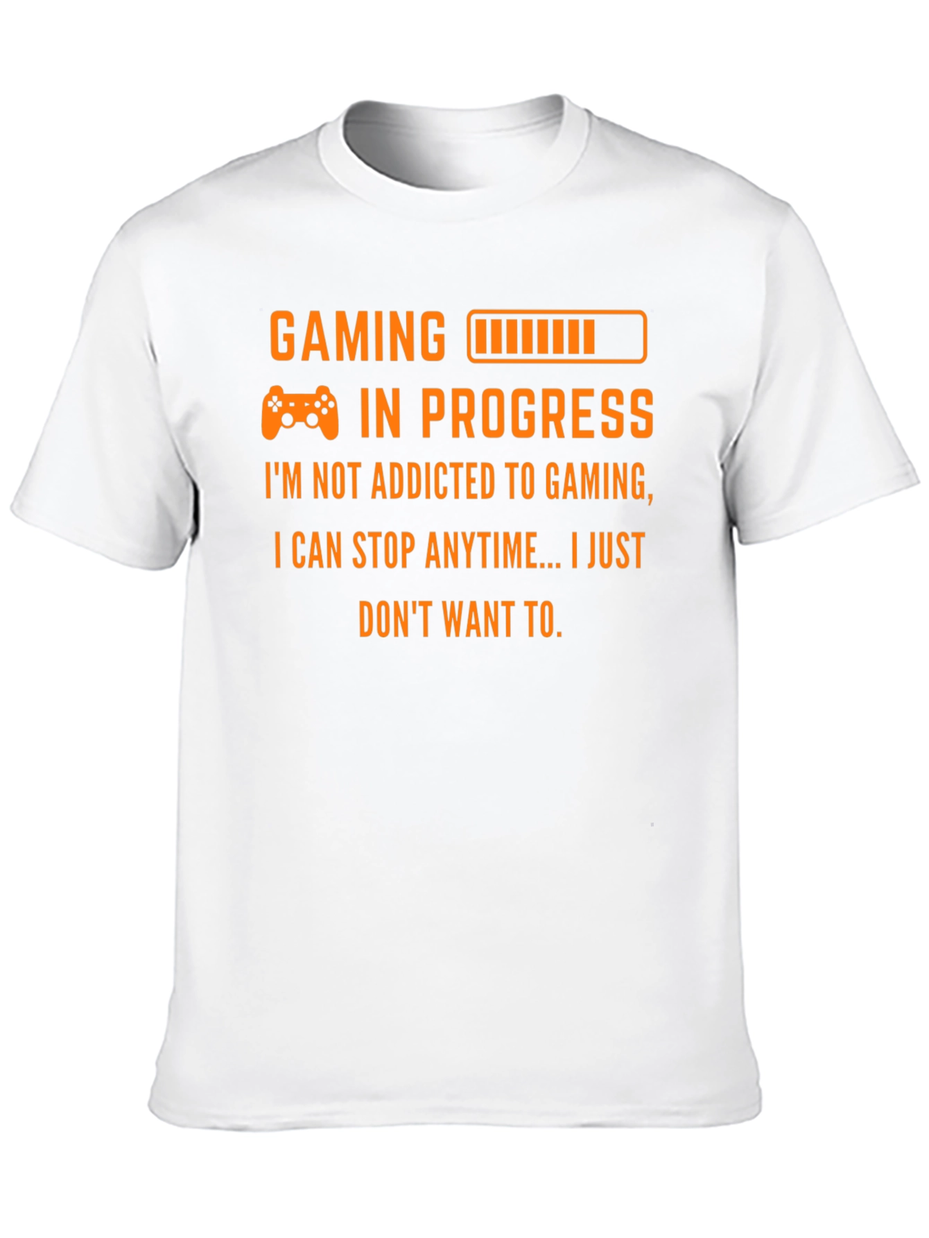 Black Gaming in Progress T-Shirt - Gamer Addict Tee view 10
