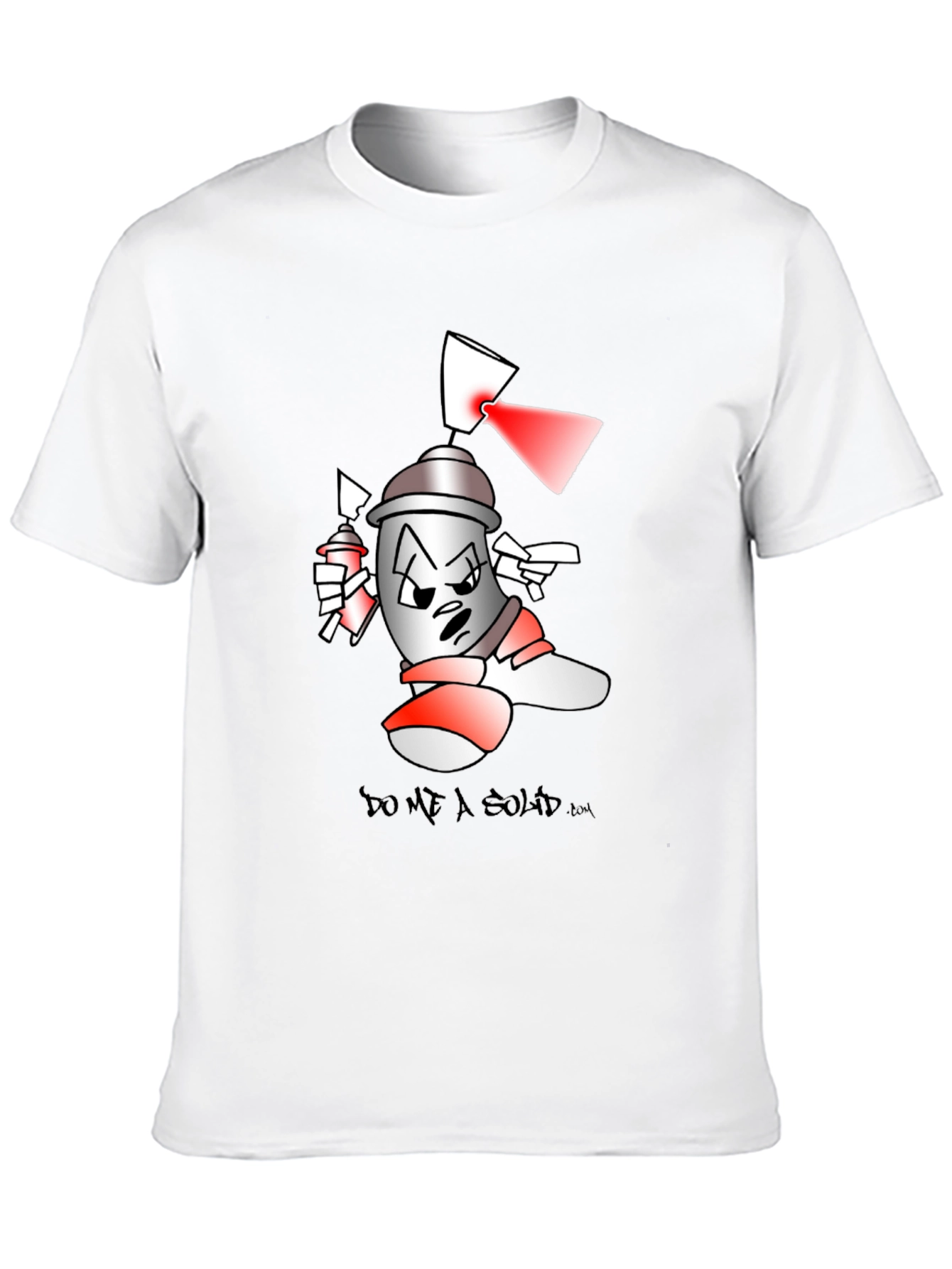 Black Spray Can Cartoon T-Shirt view 10