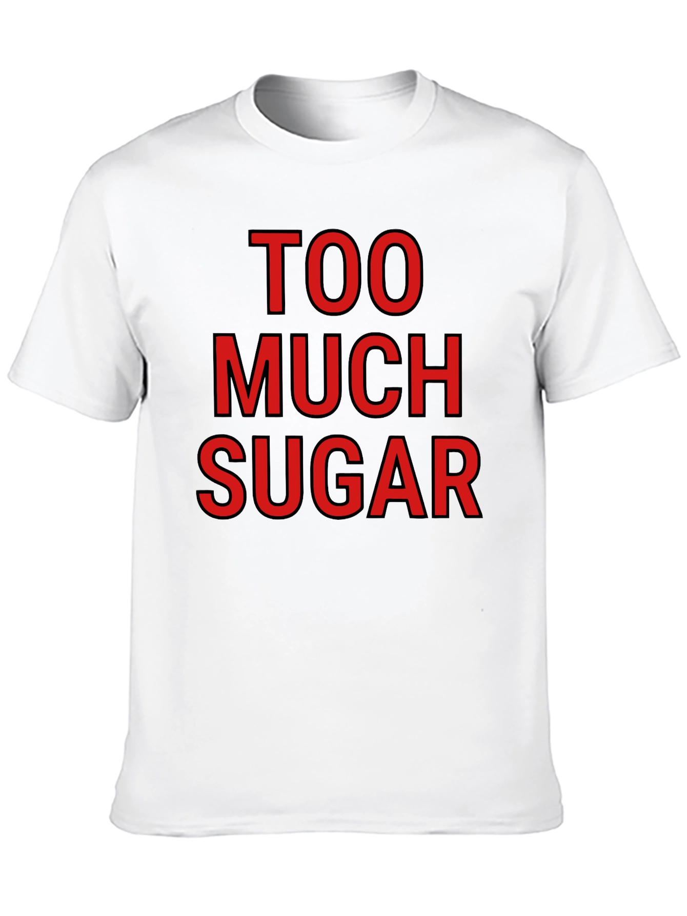 Black Too Much Sugar Graphic T-Shirt - Bold Statement Tee view 10