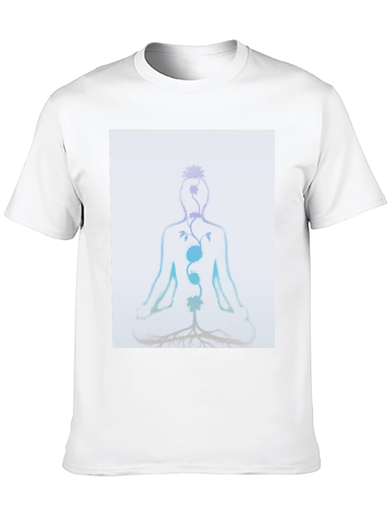 Chakra Meditation Tee - Spiritual Black T-Shirt - 10