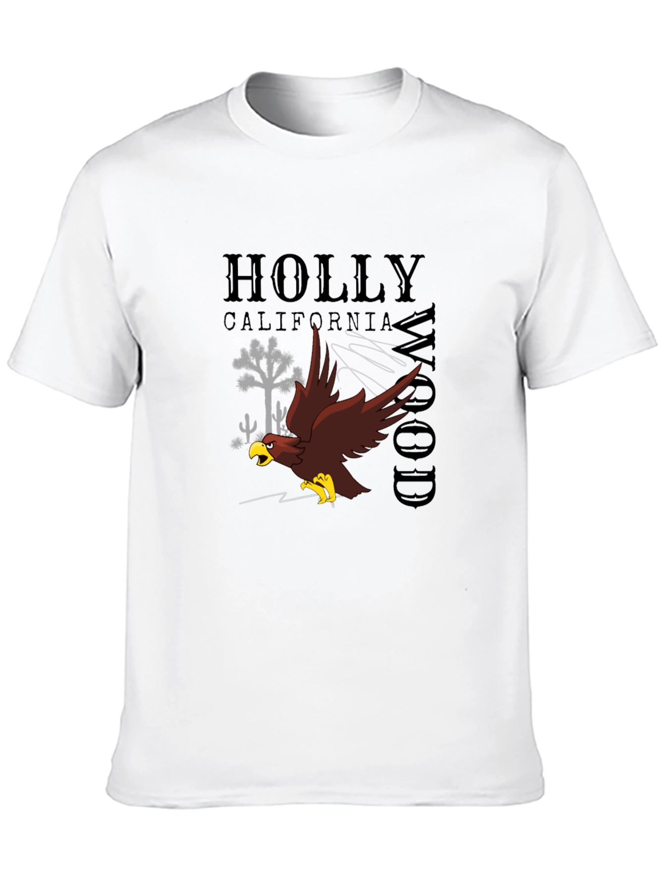 Black Hollywood California Graphic Tee view 10