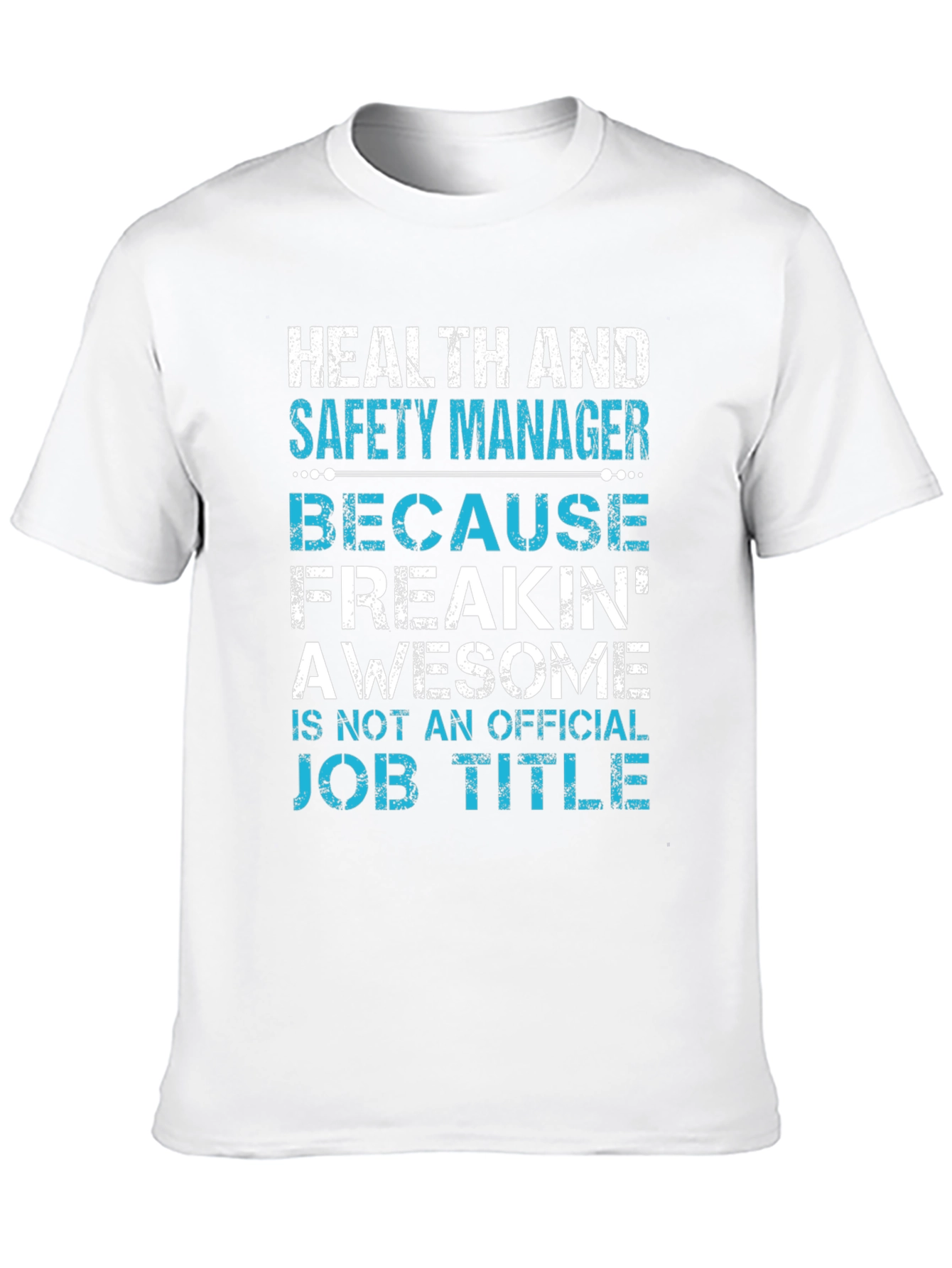 Black Health and Safety Manager Awesome Job Title T-Shirt view 10