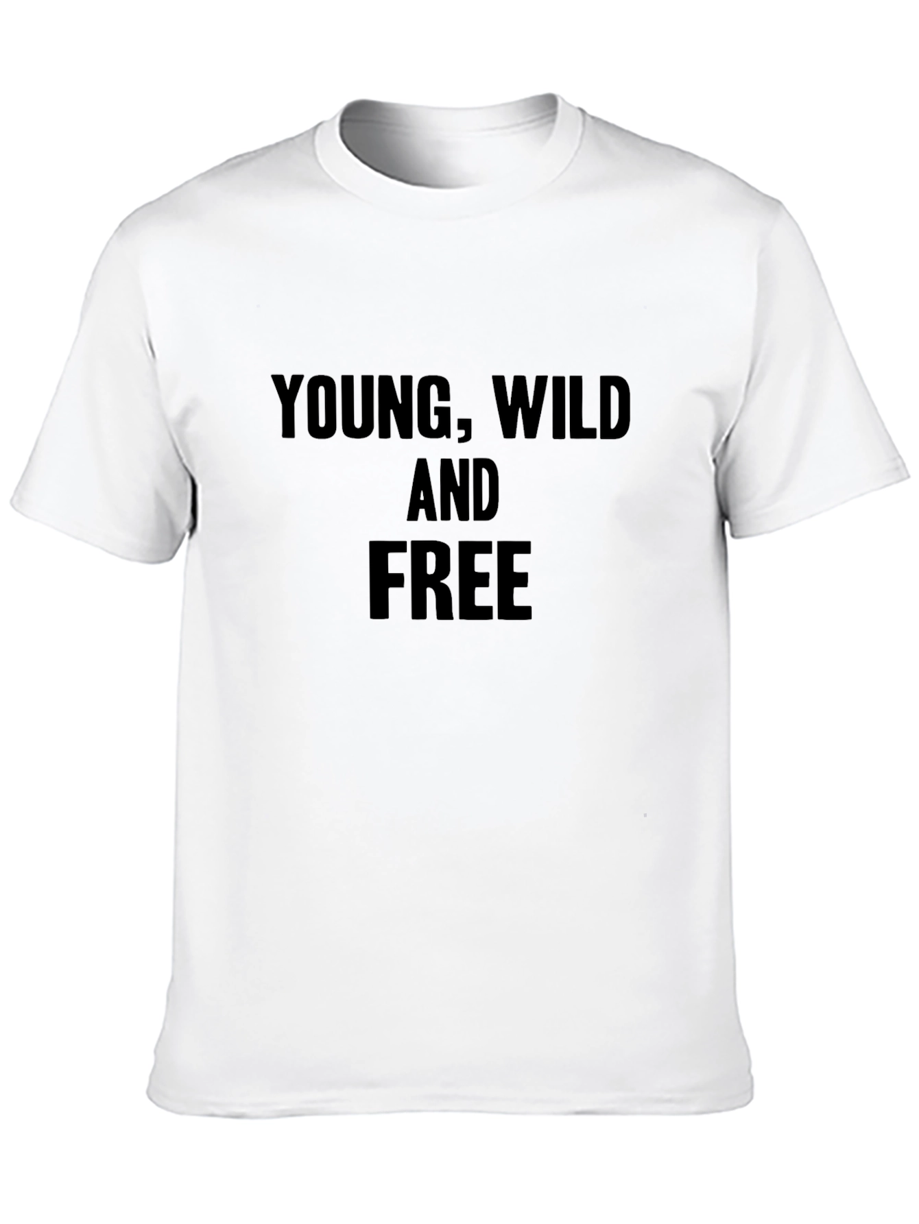 Black Young, Wild, and Free Graphic Tee - Black view 10
