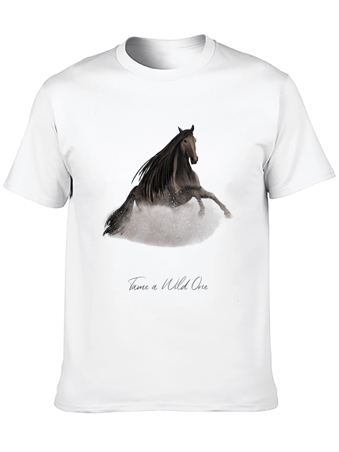 Black Wild One Horse Graphic T-Shirt - Black view 10