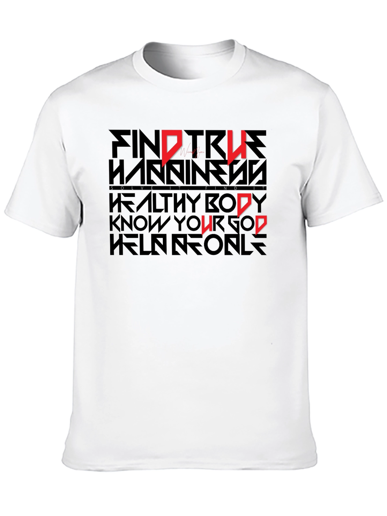Black Motivational Graphic Print T-Shirt view 10