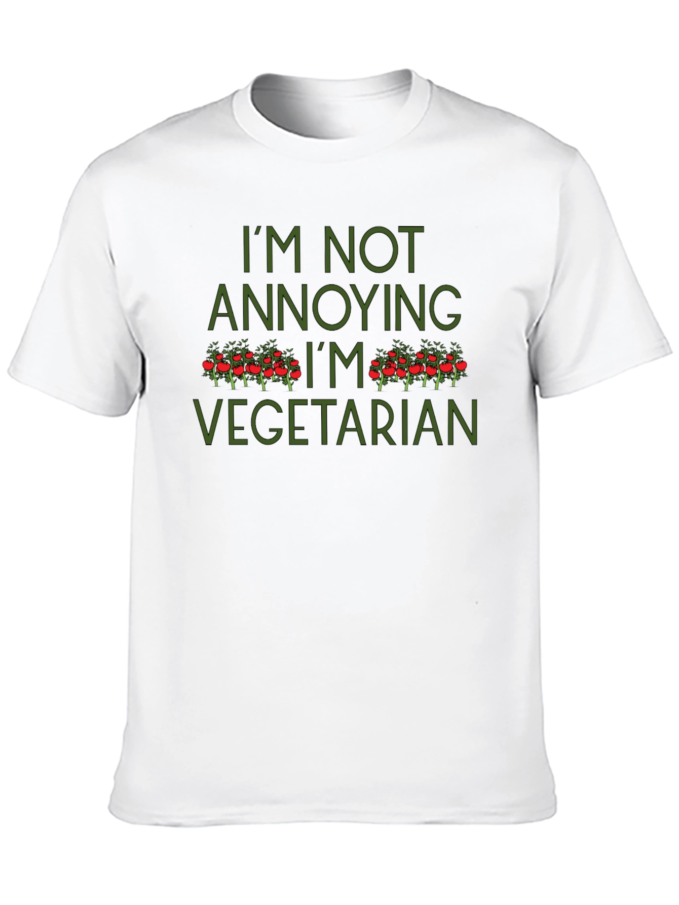 I'm Not Annoying I'm Vegetarian Graphic Tee - 10