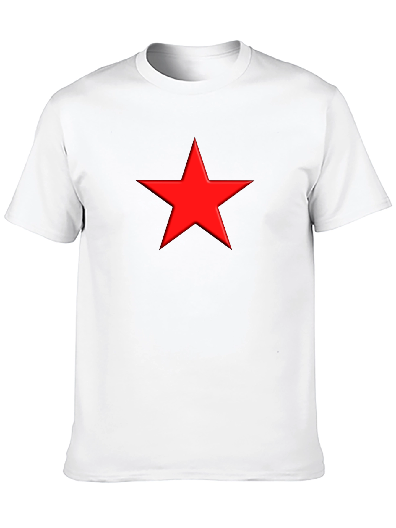 Black Red Star Graphic Black T-Shirt view 10
