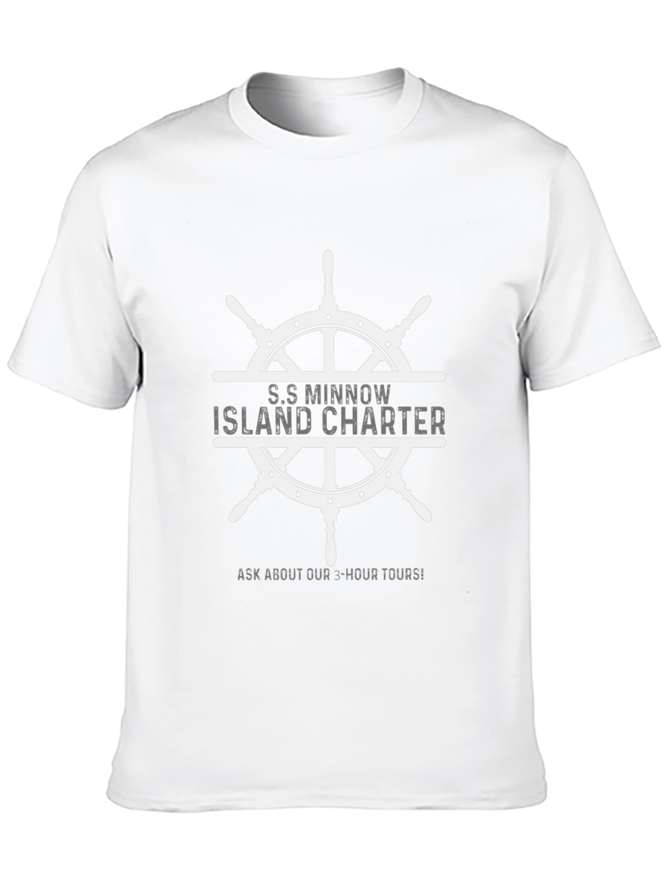 Black S.S. Minnow Island Charter Black T-Shirt view 10