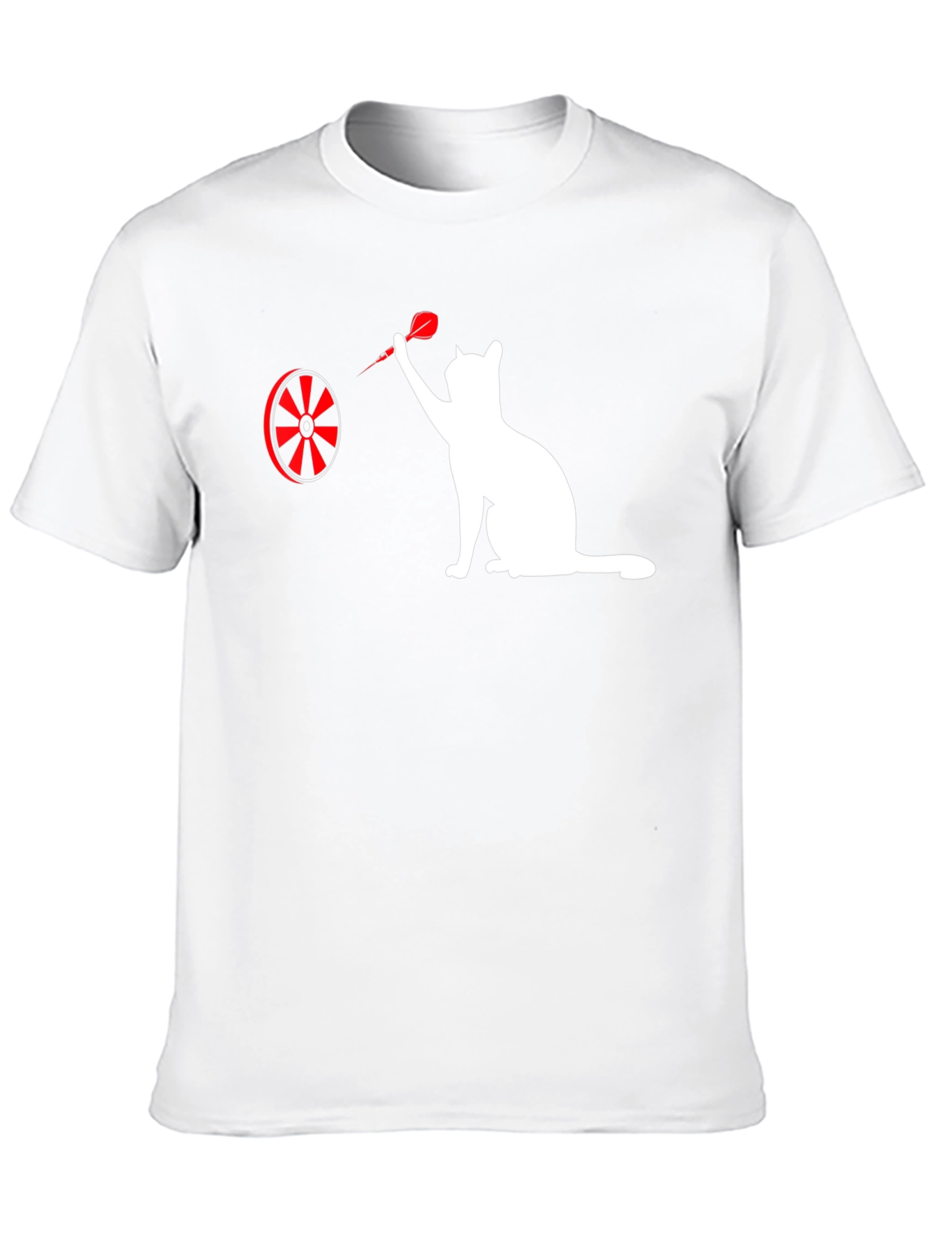 Black Cat Throwing Dart Graphic Tee - Black view 10