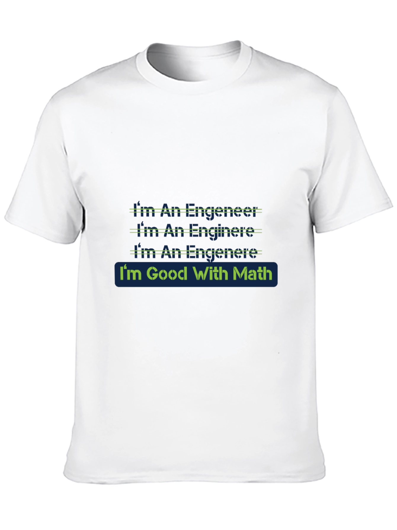 Black Engineer Math T-Shirt - Black Cotton Blend view 10