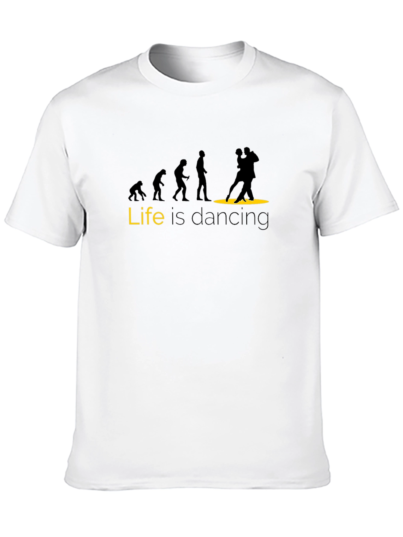 Black Life is Dancing Black T-Shirt - Evolution Graphic Tee view 10