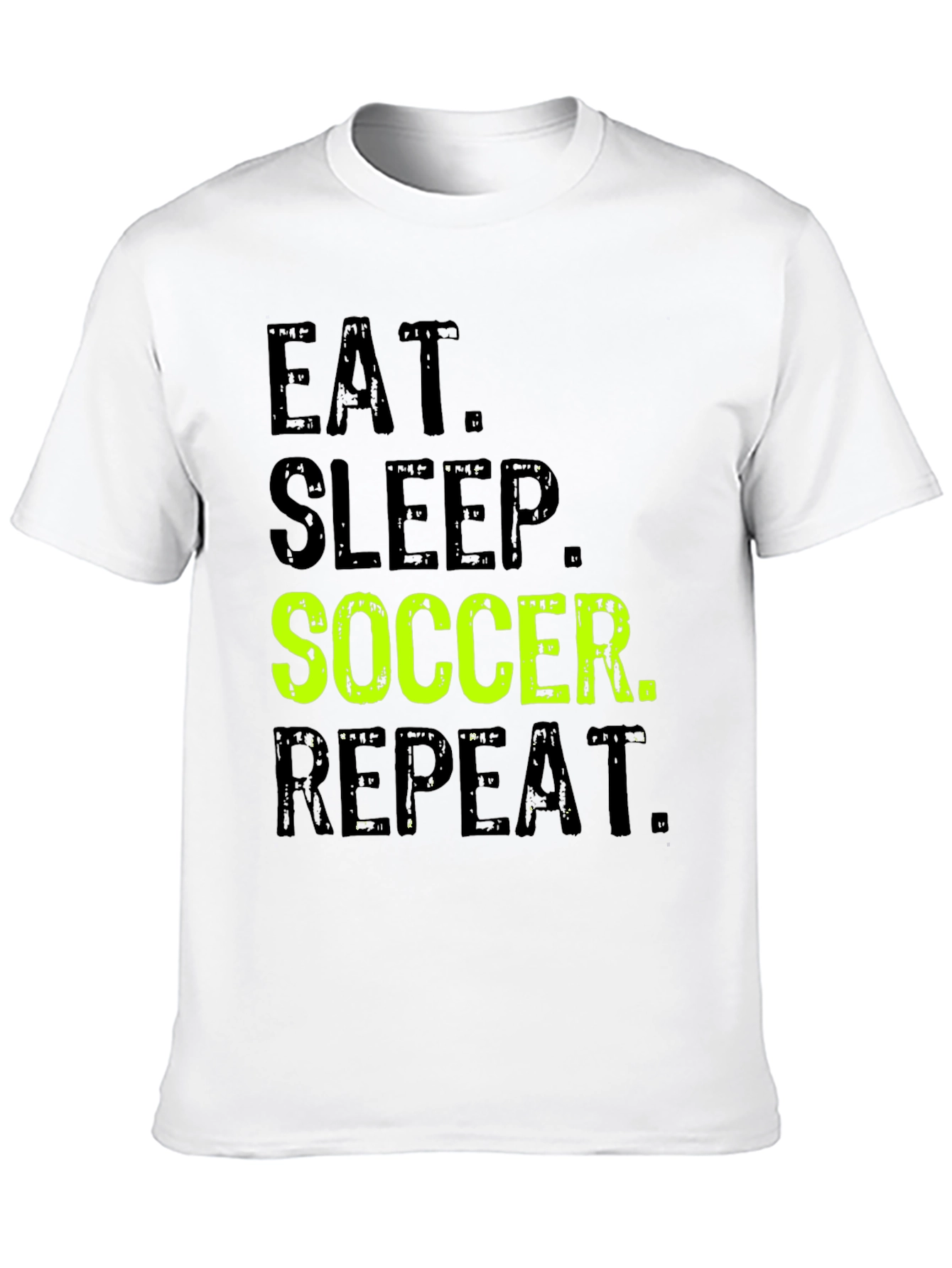 Black Eat Sleep Soccer Repeat Graphic T-Shirt view 10