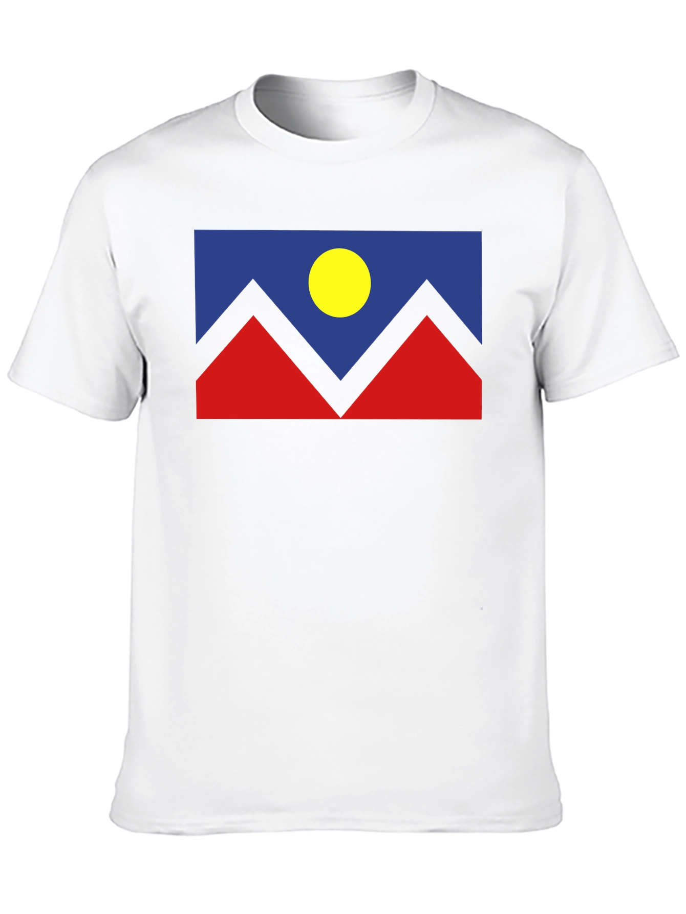 Black Abstract Mountain Graphic T-Shirt view 10