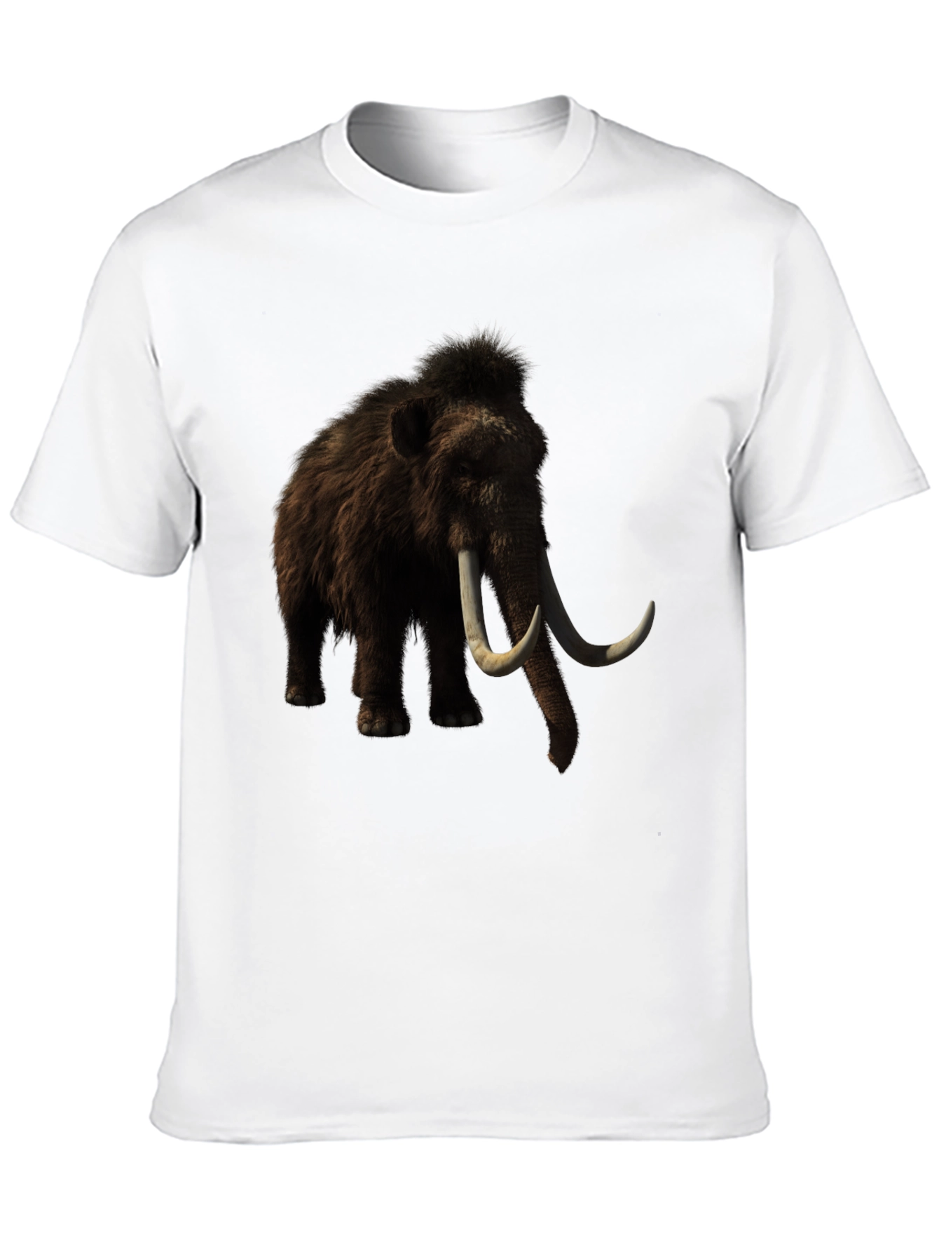 Black Mammoth Graphic T-Shirt - Black, Unique Design view 10