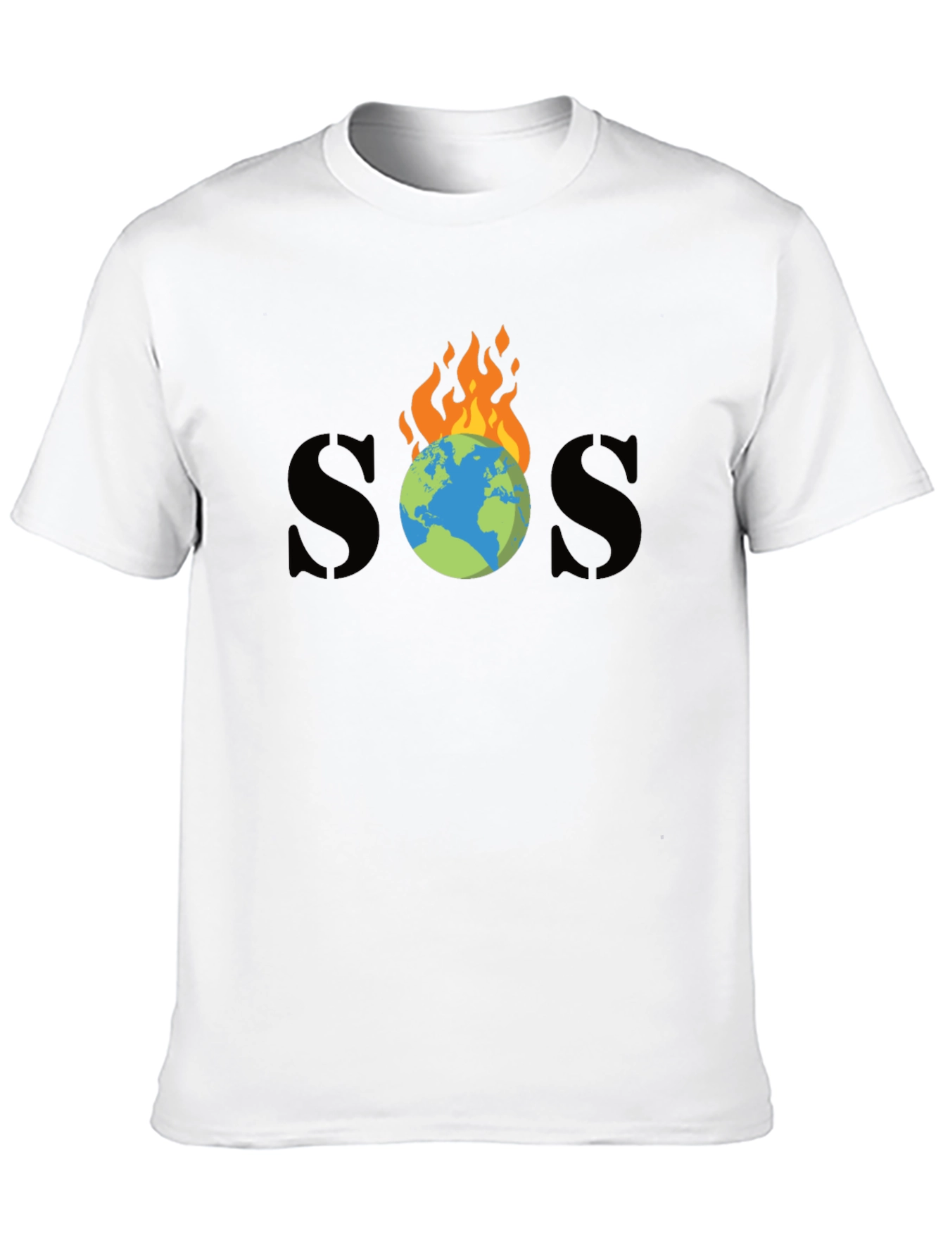 SOS Burning Earth Graphic Tee - Save Our Planet - 10